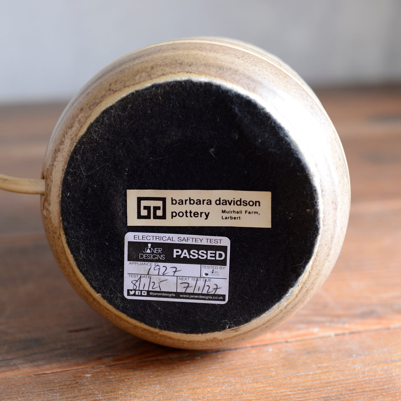 Barbara Davidson Studio Stoneware Table Lamp