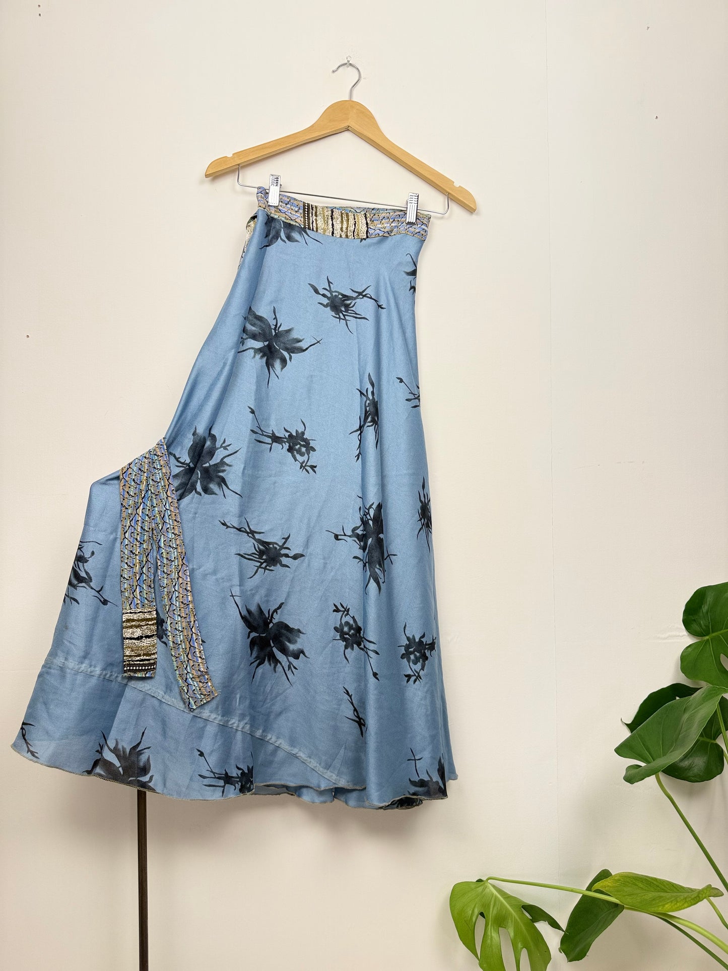 Vintage Saree Silk Wrap Skirt