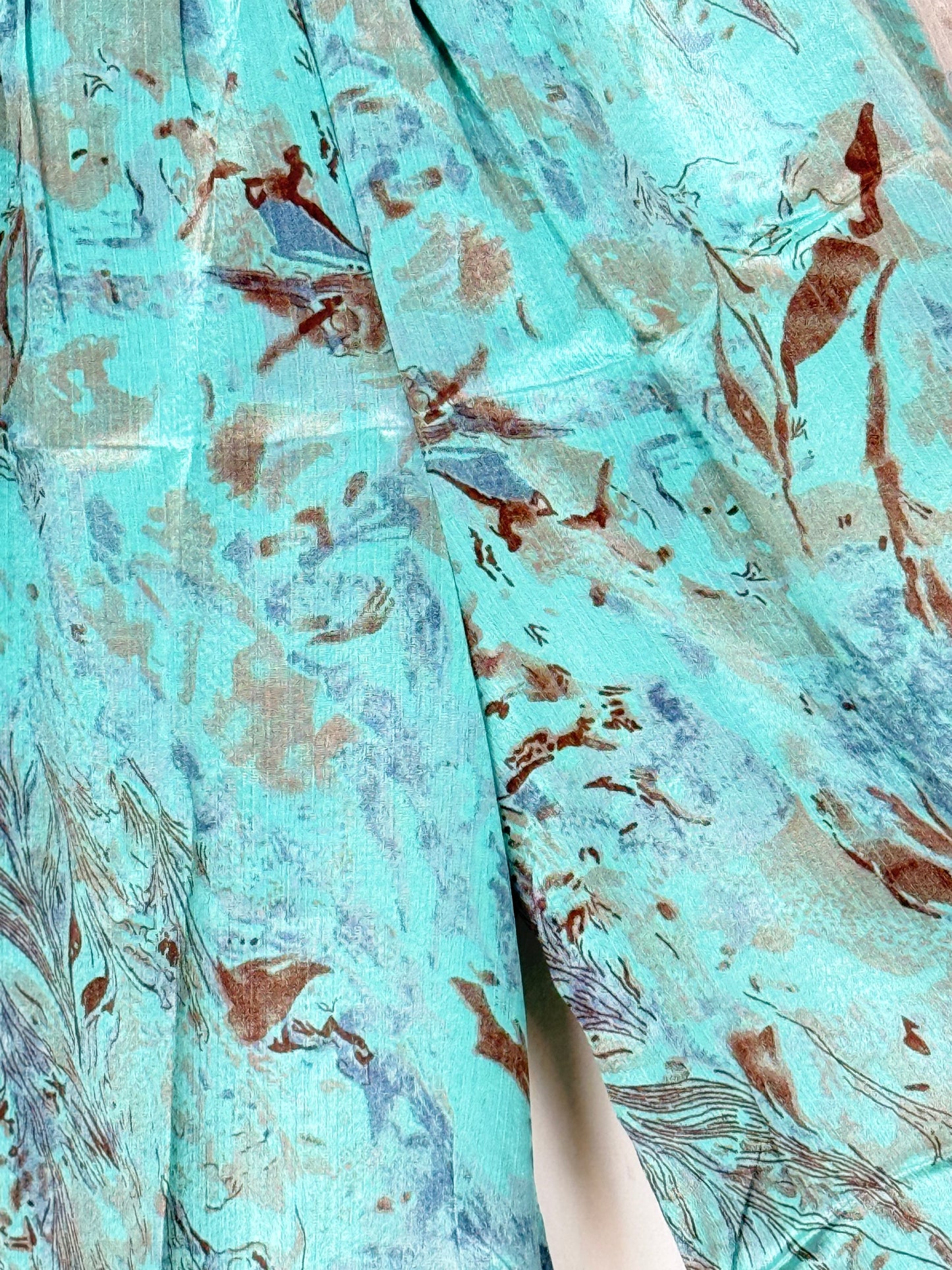 Vintage Saree Silk Trousers & Shirt Co-ordinated Set