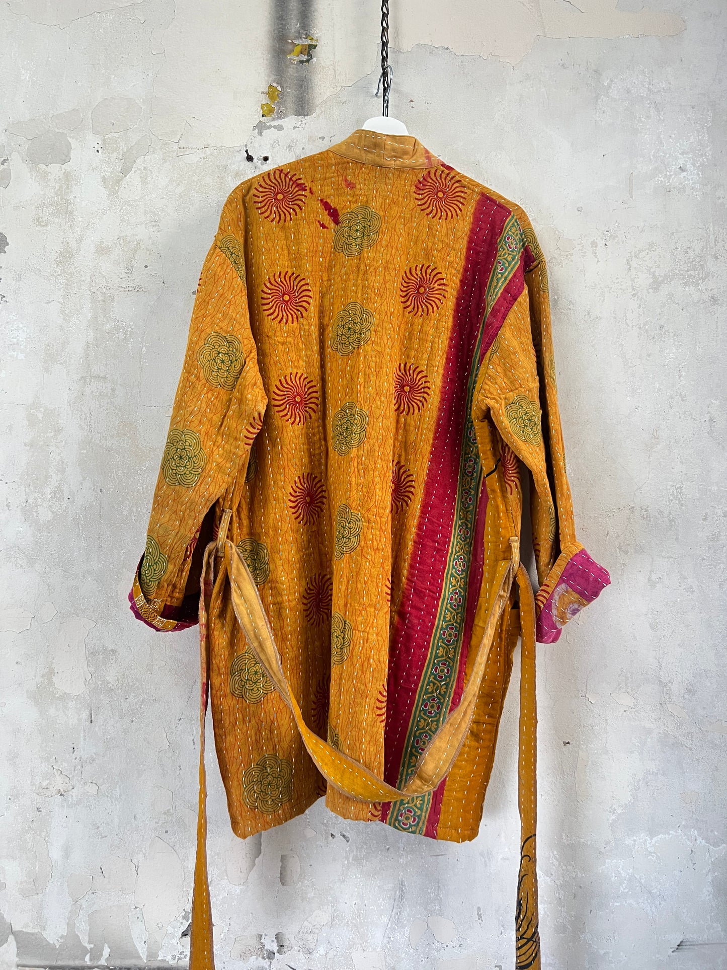 Vintage Cotton Kantha Relaxed Jacket ~ No 28