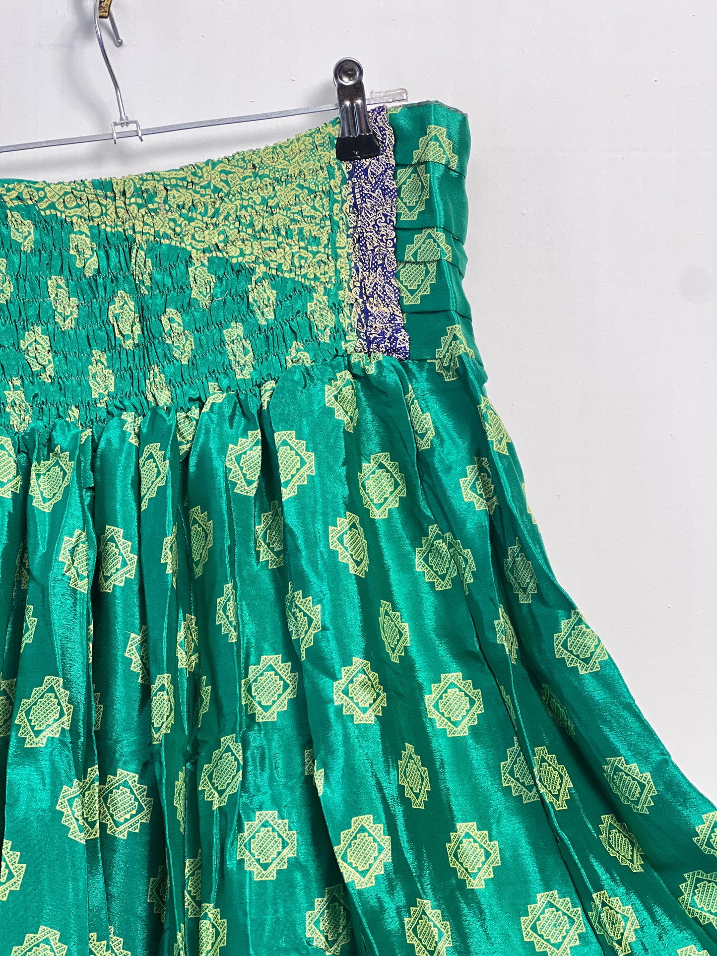 Vintage Saree Silk Pleated Skirt