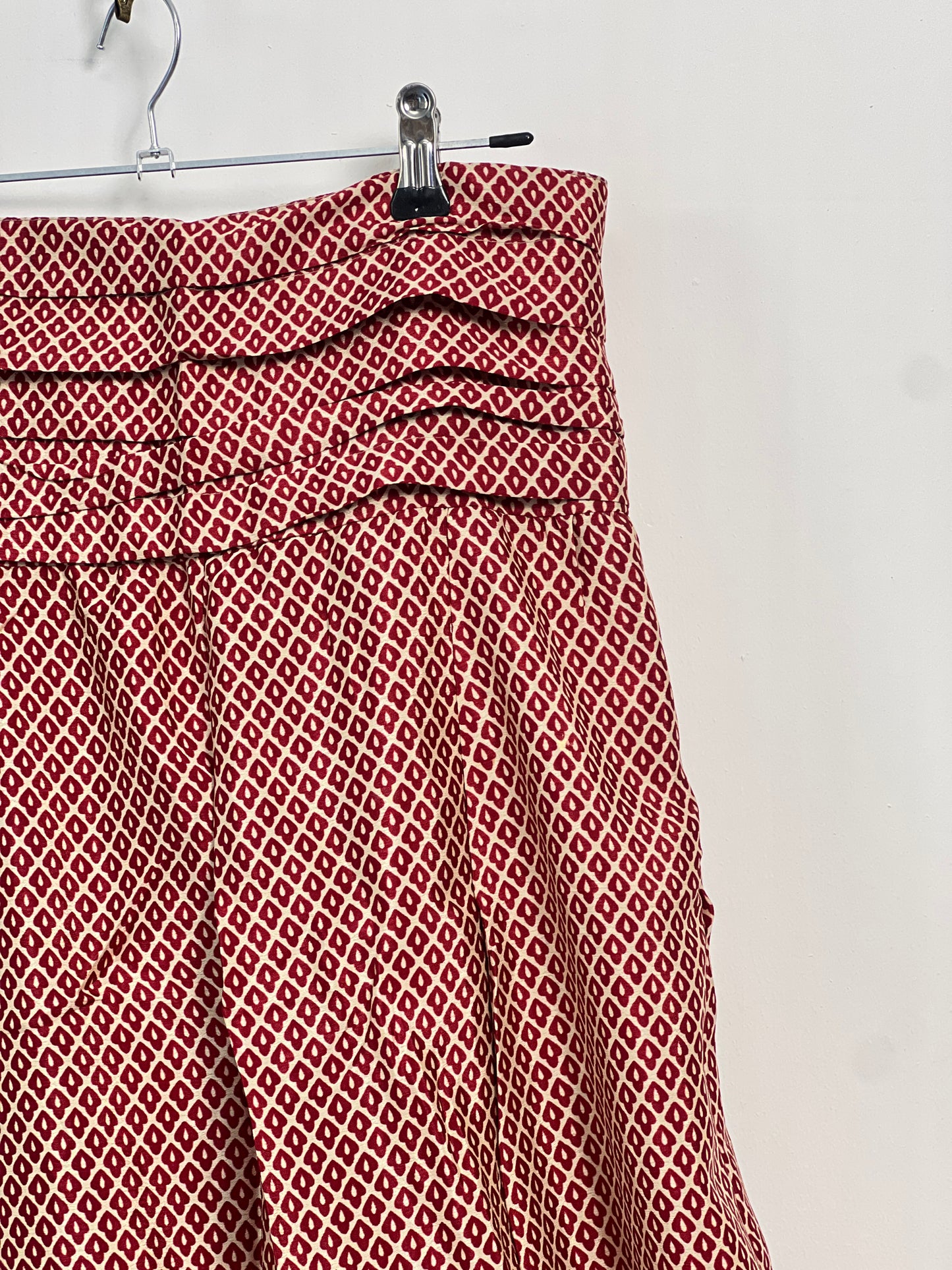 Vintage Saree Silk Pleated Skirt