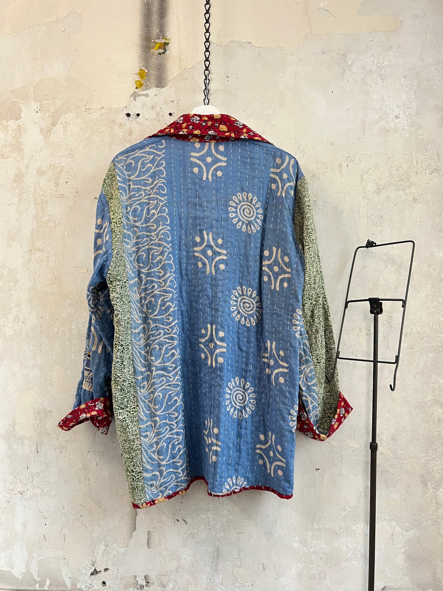 Vintage Cotton Kantha Reversible Jacket ~ No 17