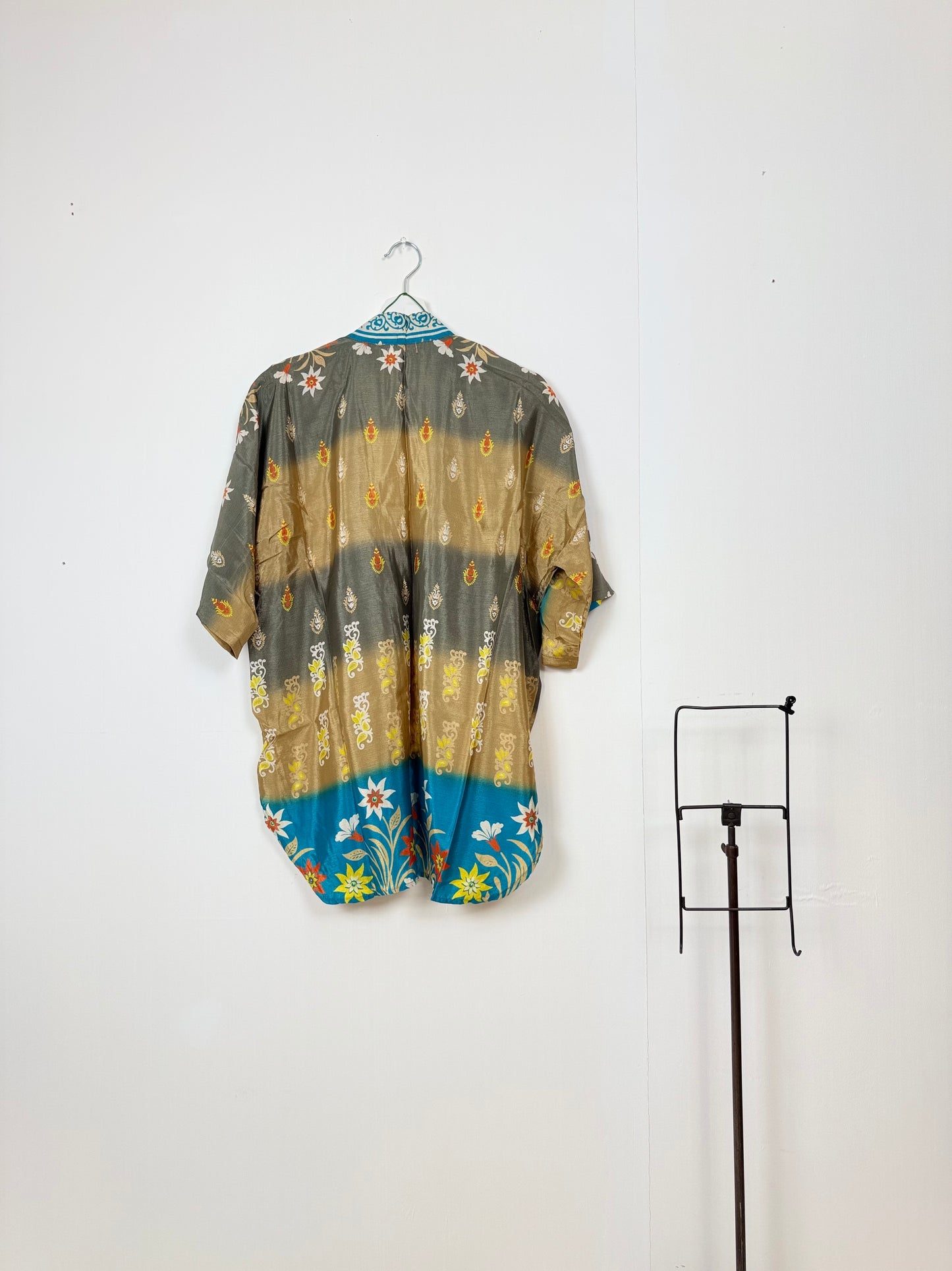 Vintage Saree Silk Trousers & Shirt Co-ordinated Set