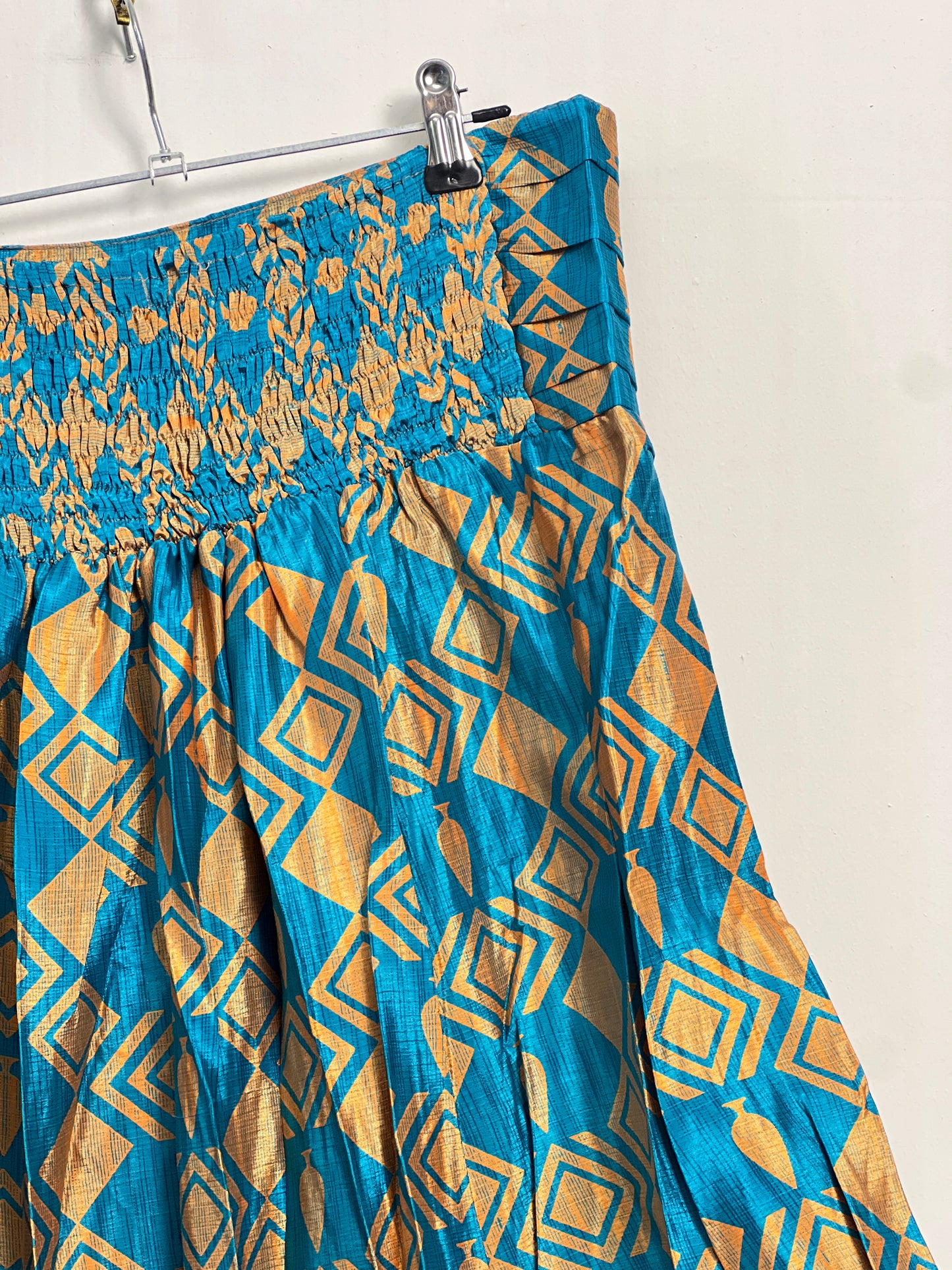 Vintage Saree Silk Pleated Skirt
