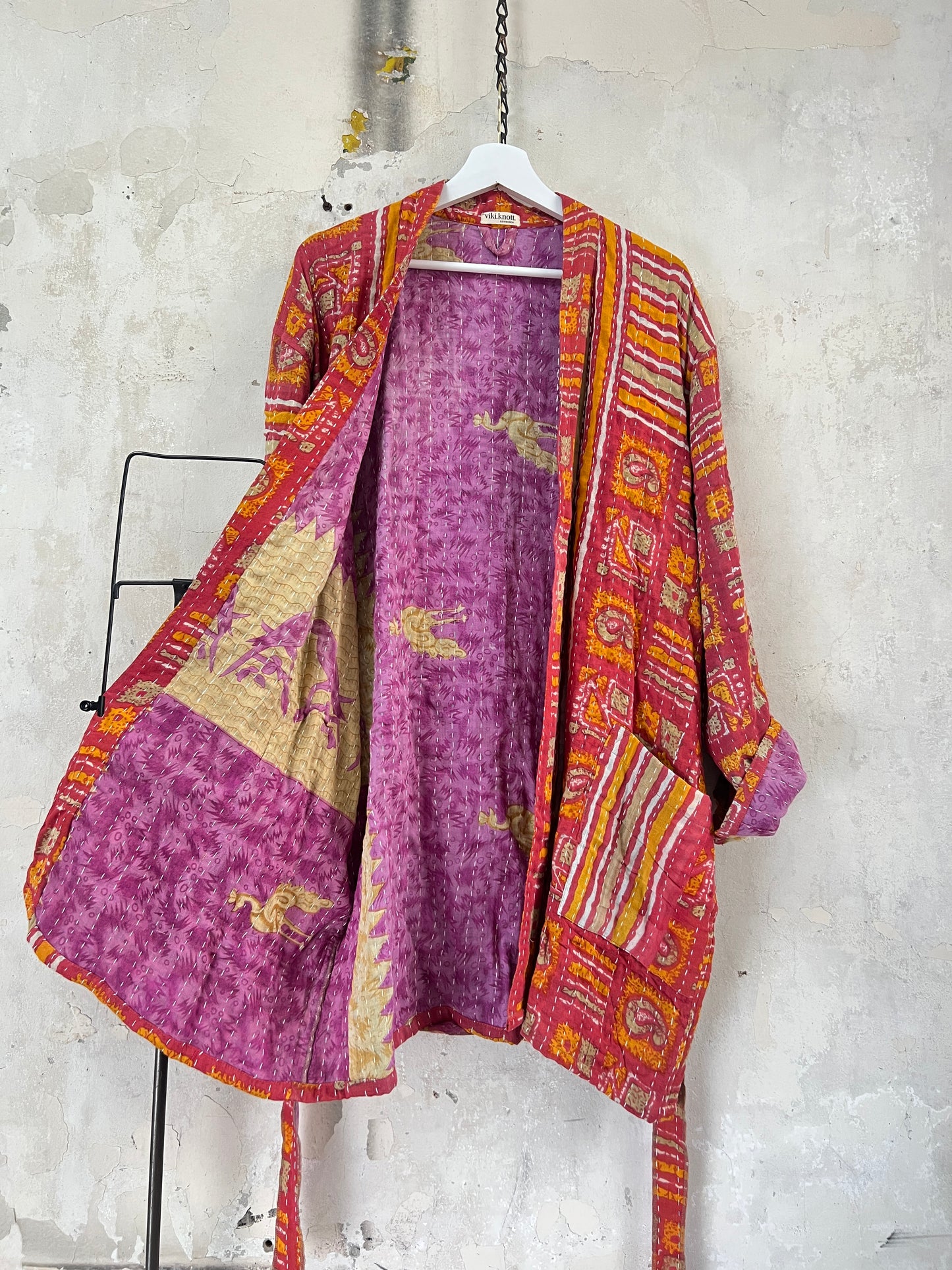 Vintage Cotton Kantha Relaxed Jacket ~ No 16