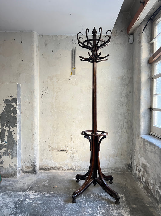 A Large late 19thC Bentwood Beech Hat and Coat Stand by Jacob & Josef Kohn of Vienna.