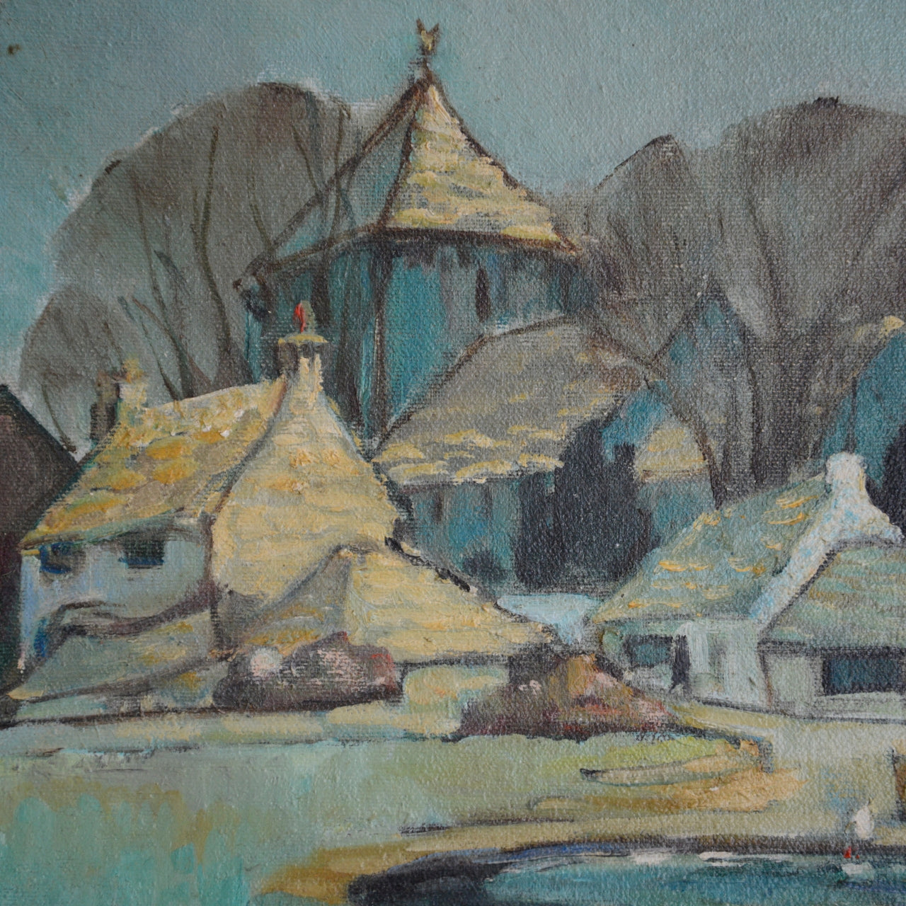 The Duck Pond, Worth Matravers / Margaret Gregg (British School), (c. 1975)