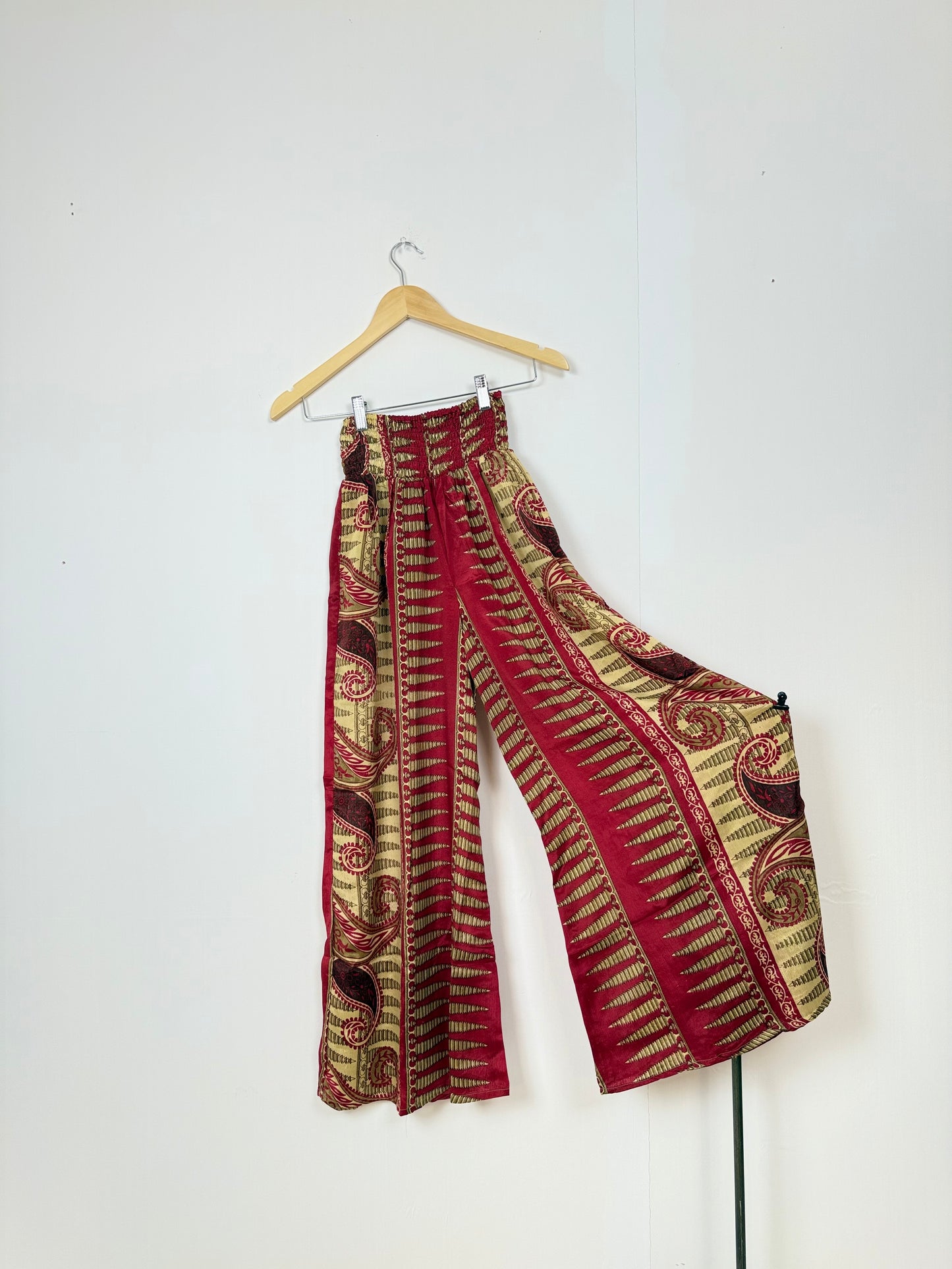 Vintage Saree Silk Trousers & Shirt Co-ordinated Set