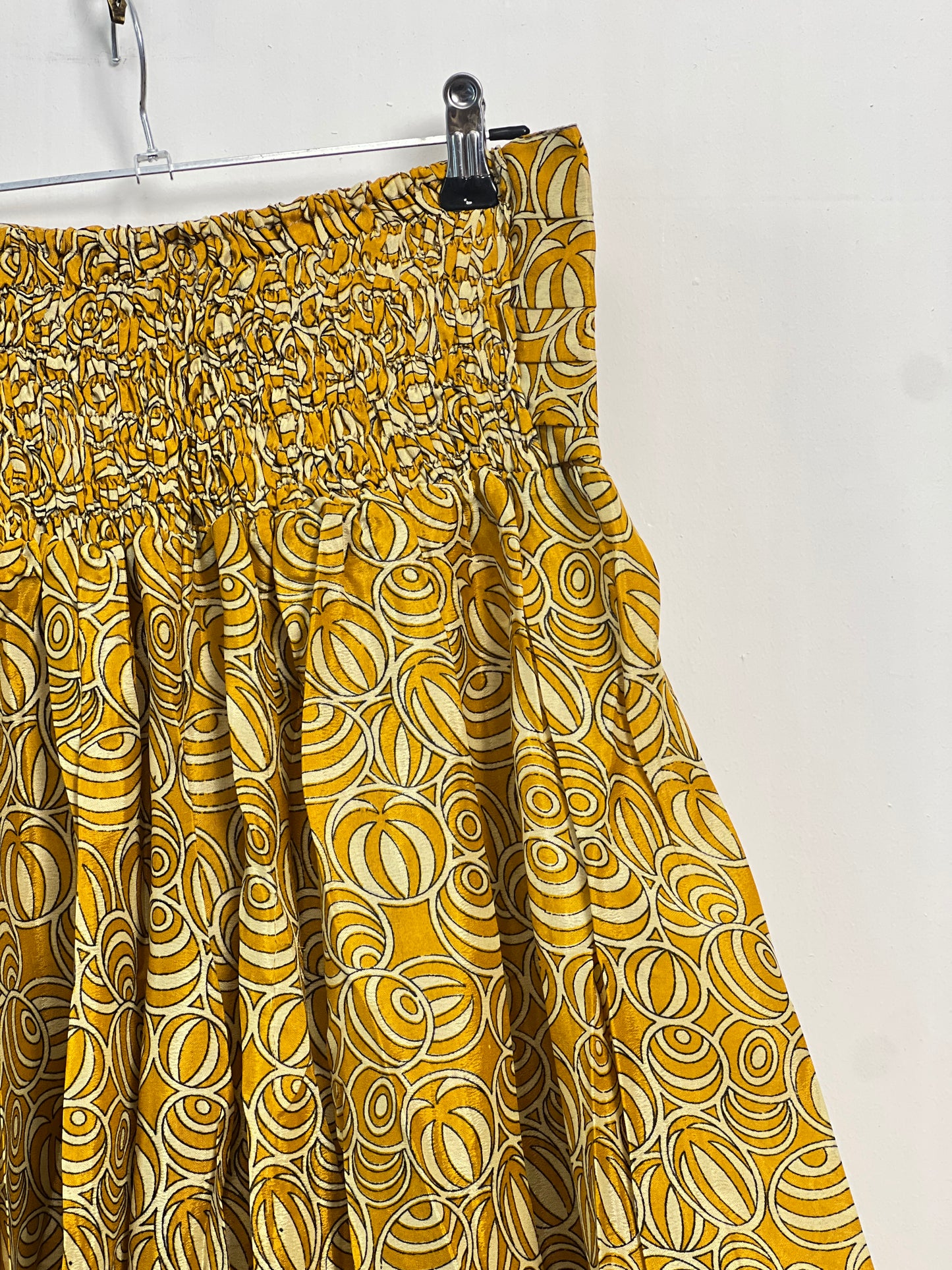 Vintage Saree Silk Pleated Skirt