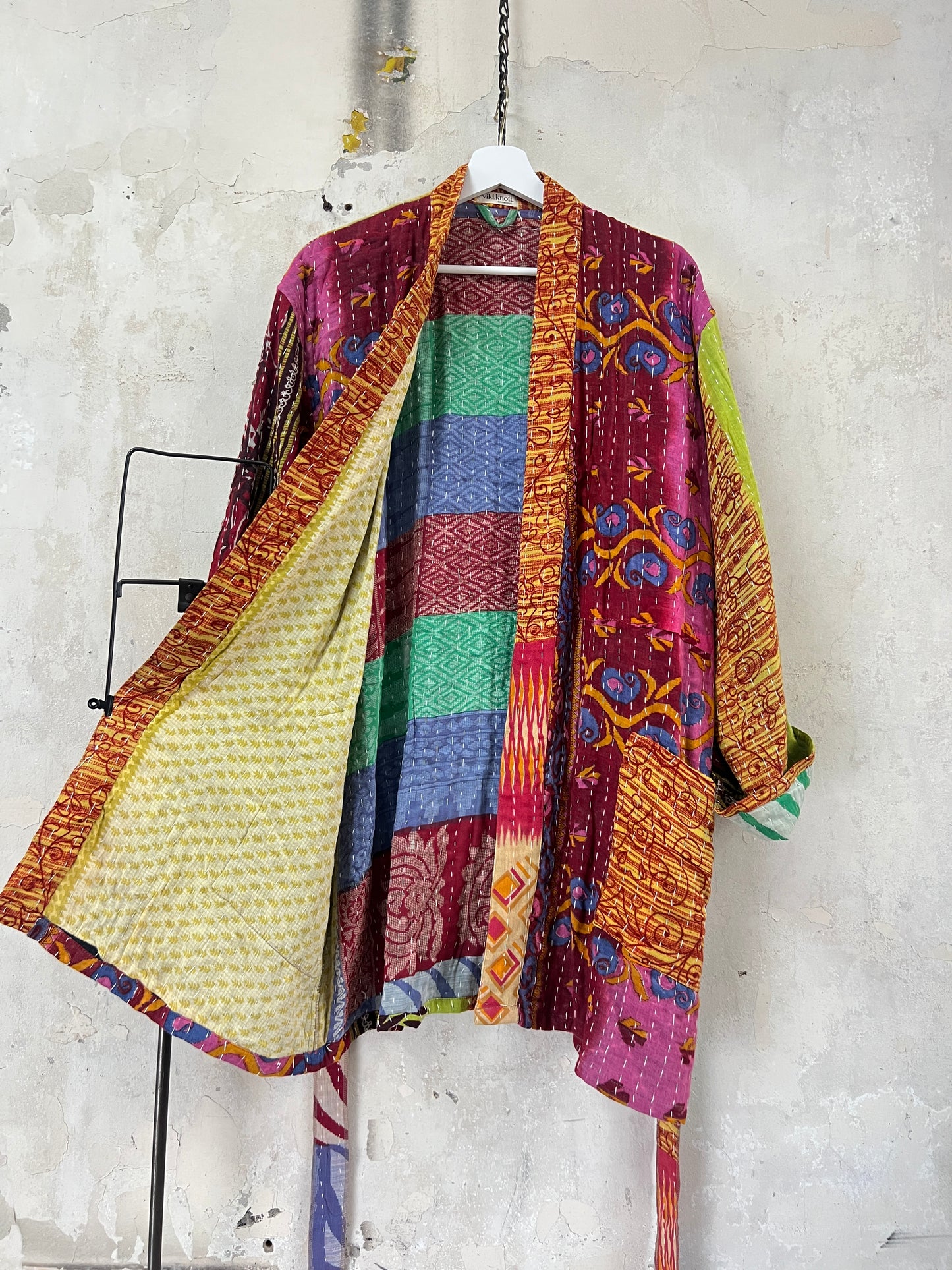 Vintage Cotton Kantha Relaxed Jacket ~ No 2