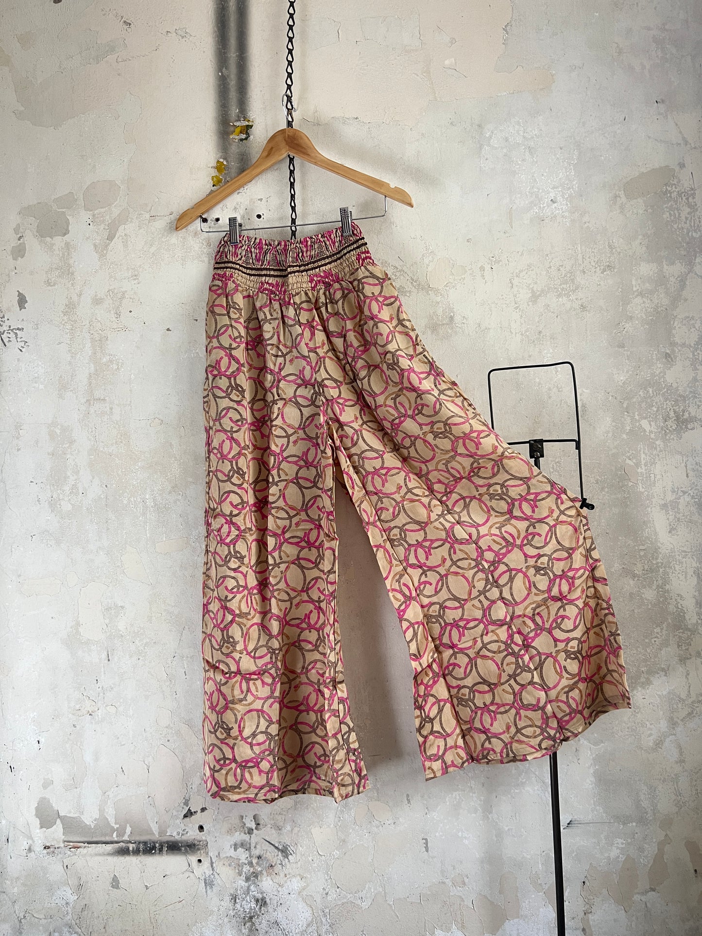 Vintage Saree Silk Trousers & Shirt Co-ordinated Set