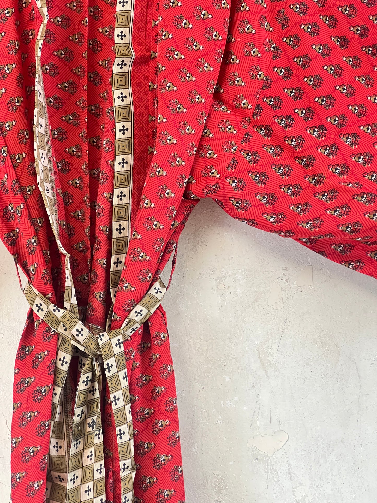 Vintage Saree Silk Kimono / Duster - Short