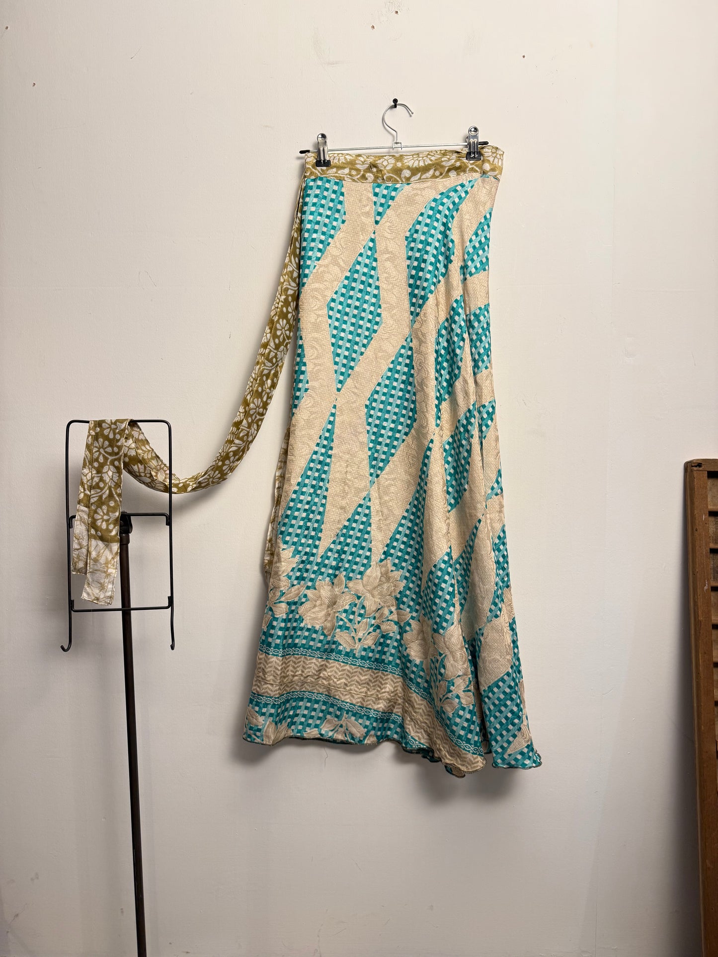 Vintage Saree Silk Wrap Skirt
