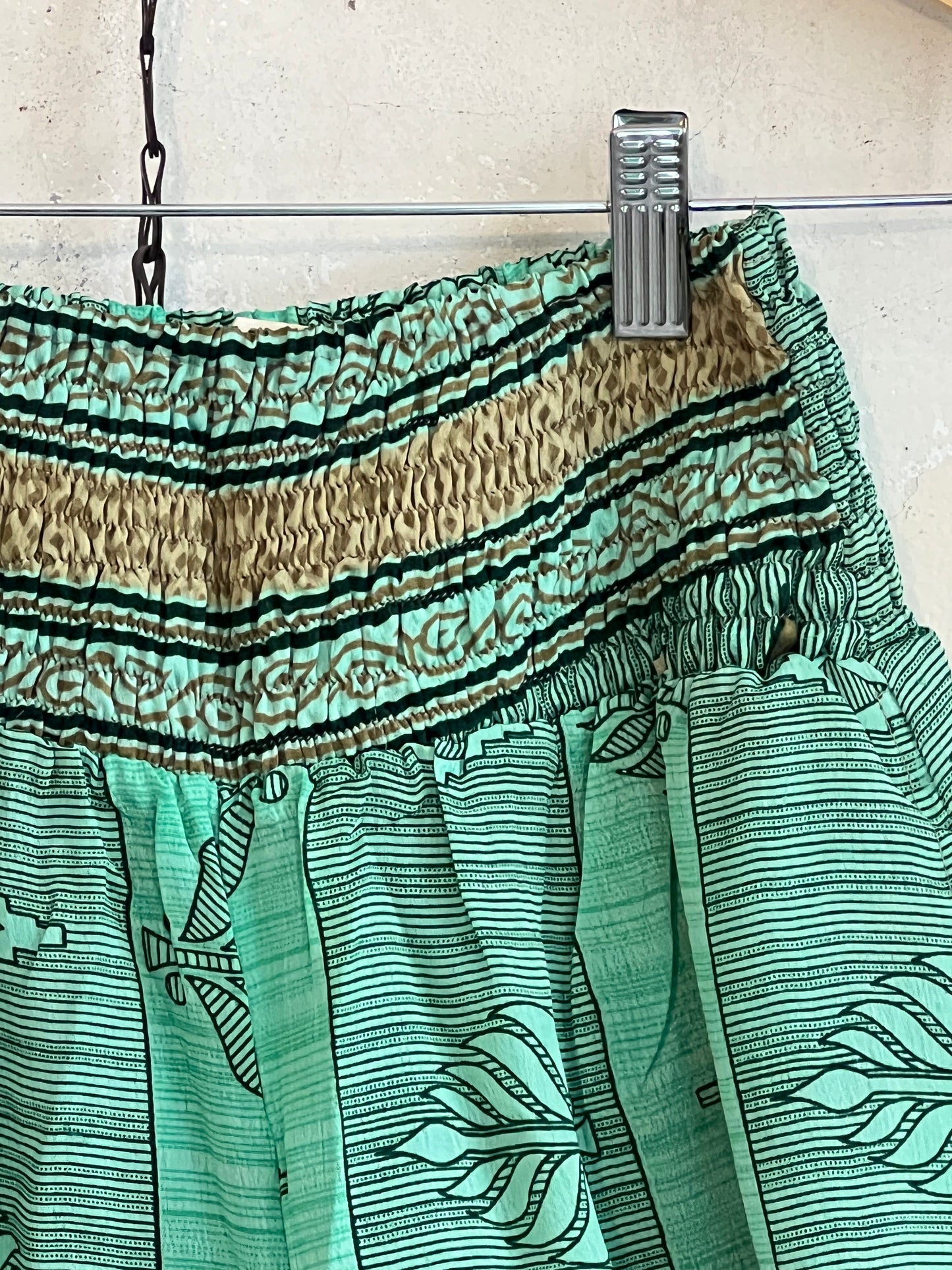 Vintage Saree Silk Trousers & Shirt Co-ordinated Set