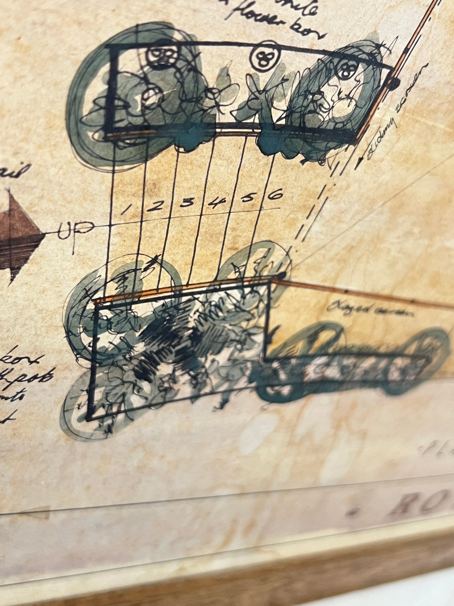 Original plans for the Royal Dais used during the opening ceremony of the Forth Road Bridge