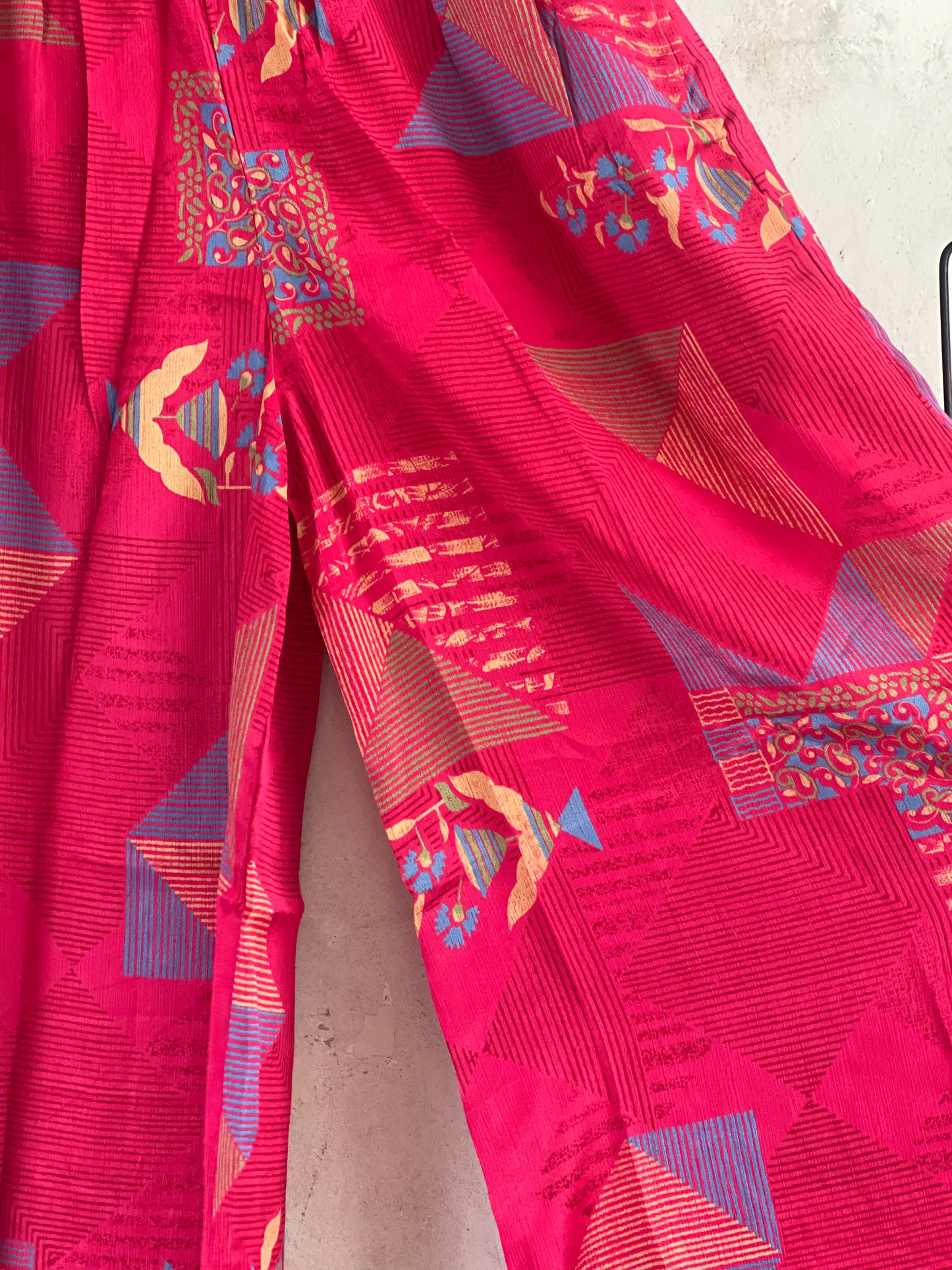 Vintage Saree Silk Trousers & Shirt Co-ordinated Set