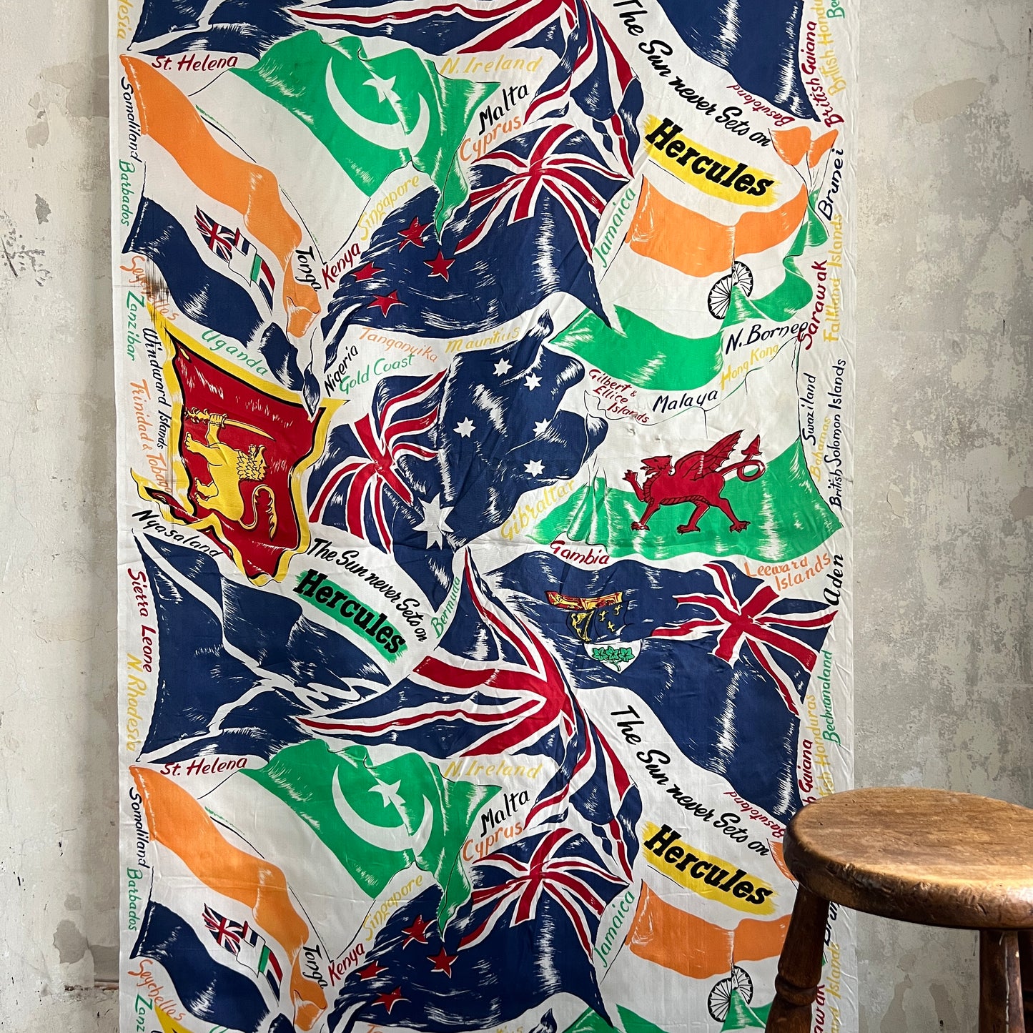 Hercules Cycling British Empire Banner - 1960’s