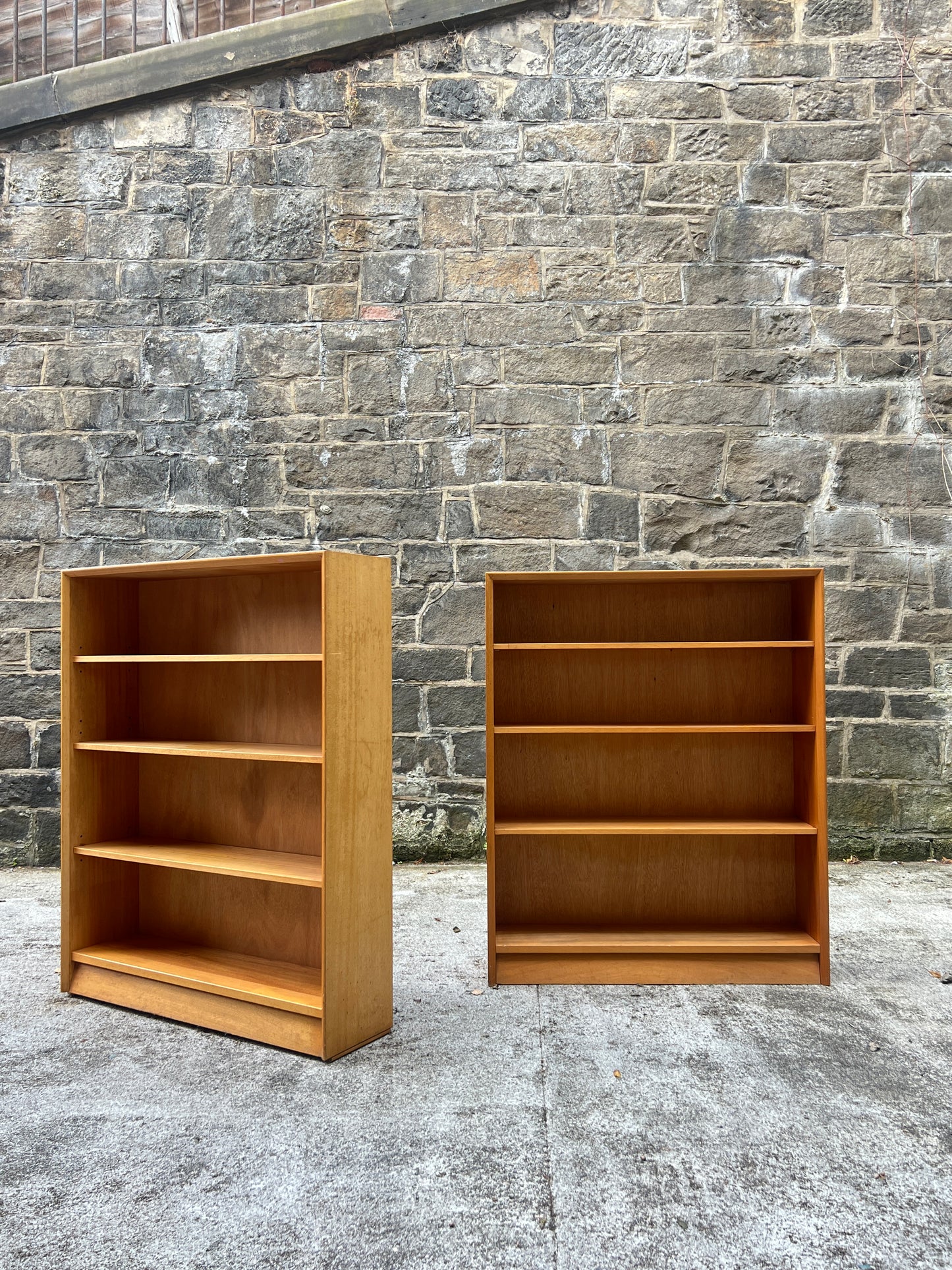 Pair 1960’s Teak Bookcases by Herbert Gibb ~ Gold Label Autograph Range