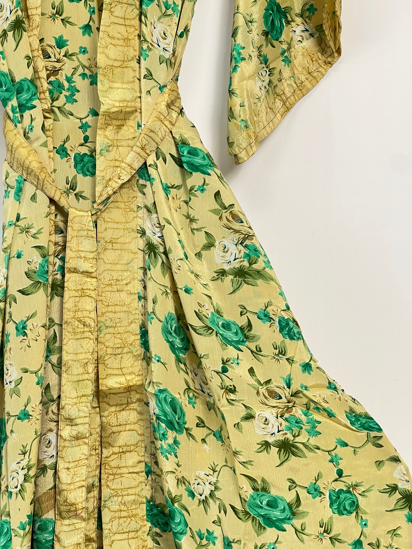 Vintage Saree Silk Kimono / Duster - Long