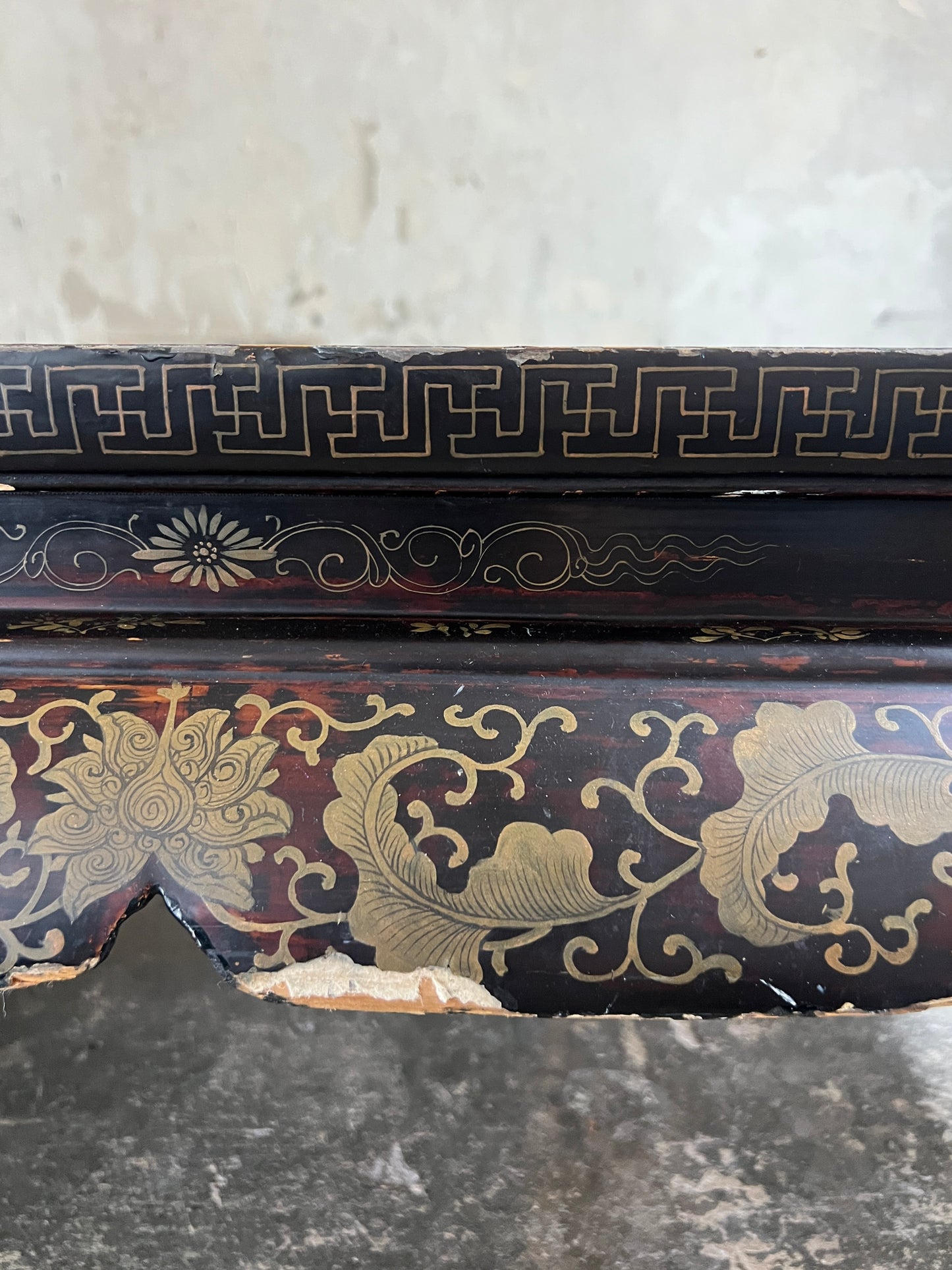 A Chinese Export Lacquered Coffee Table