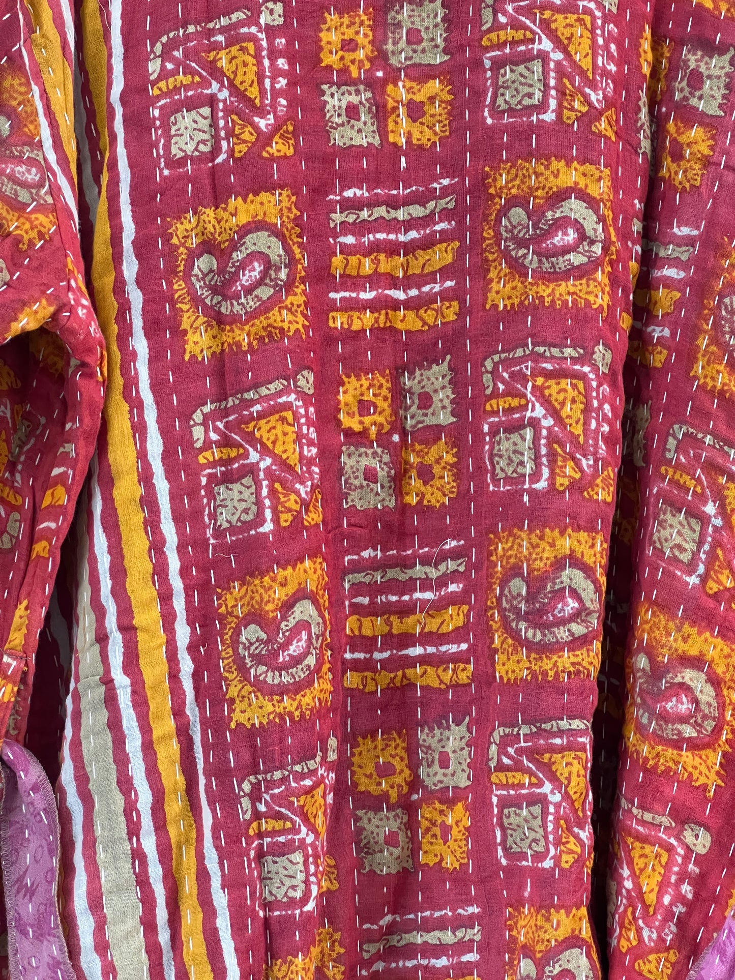 Vintage Cotton Kantha Relaxed Jacket ~ No 16