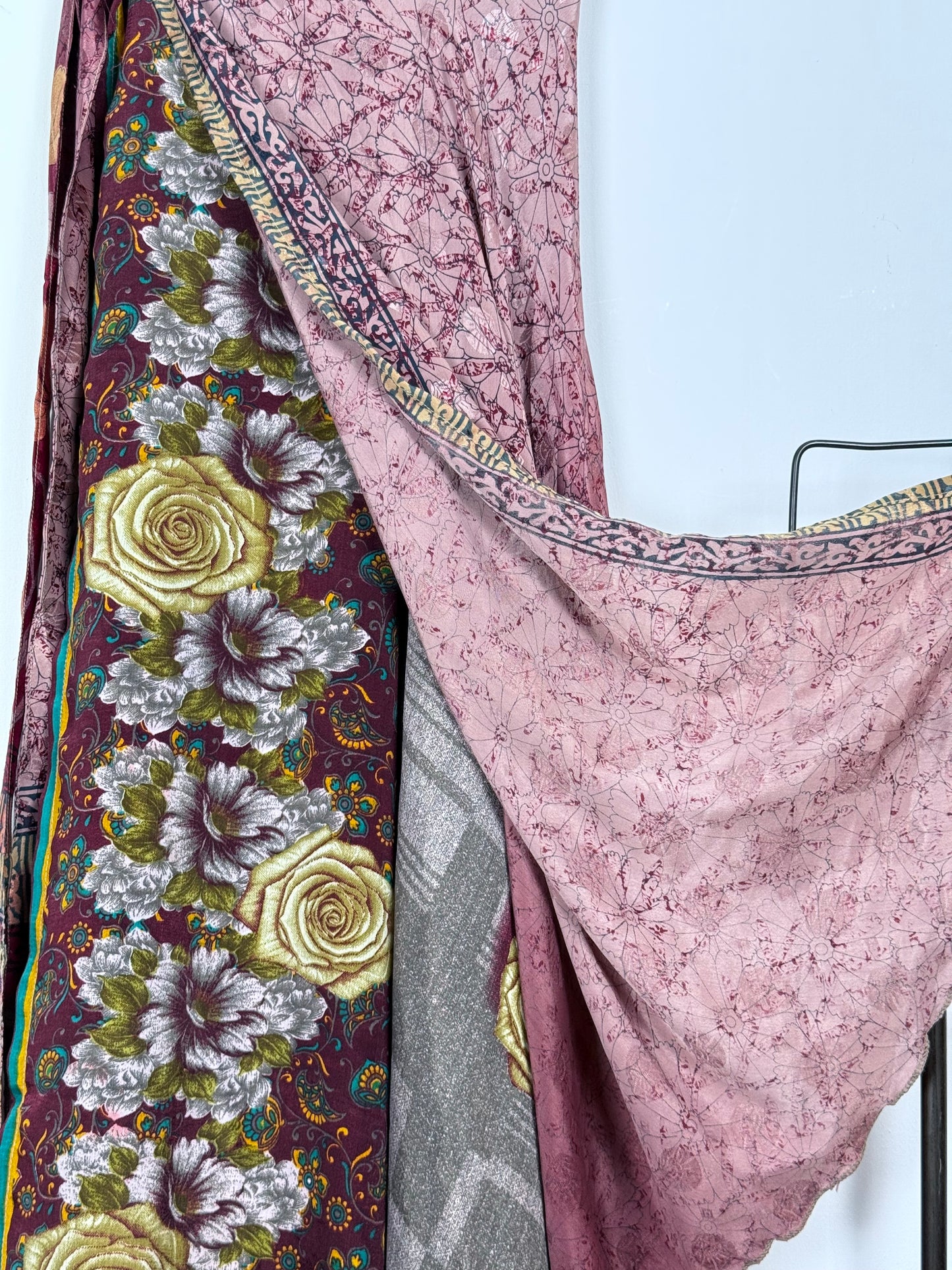Vintage Saree Silk Wrap Skirt