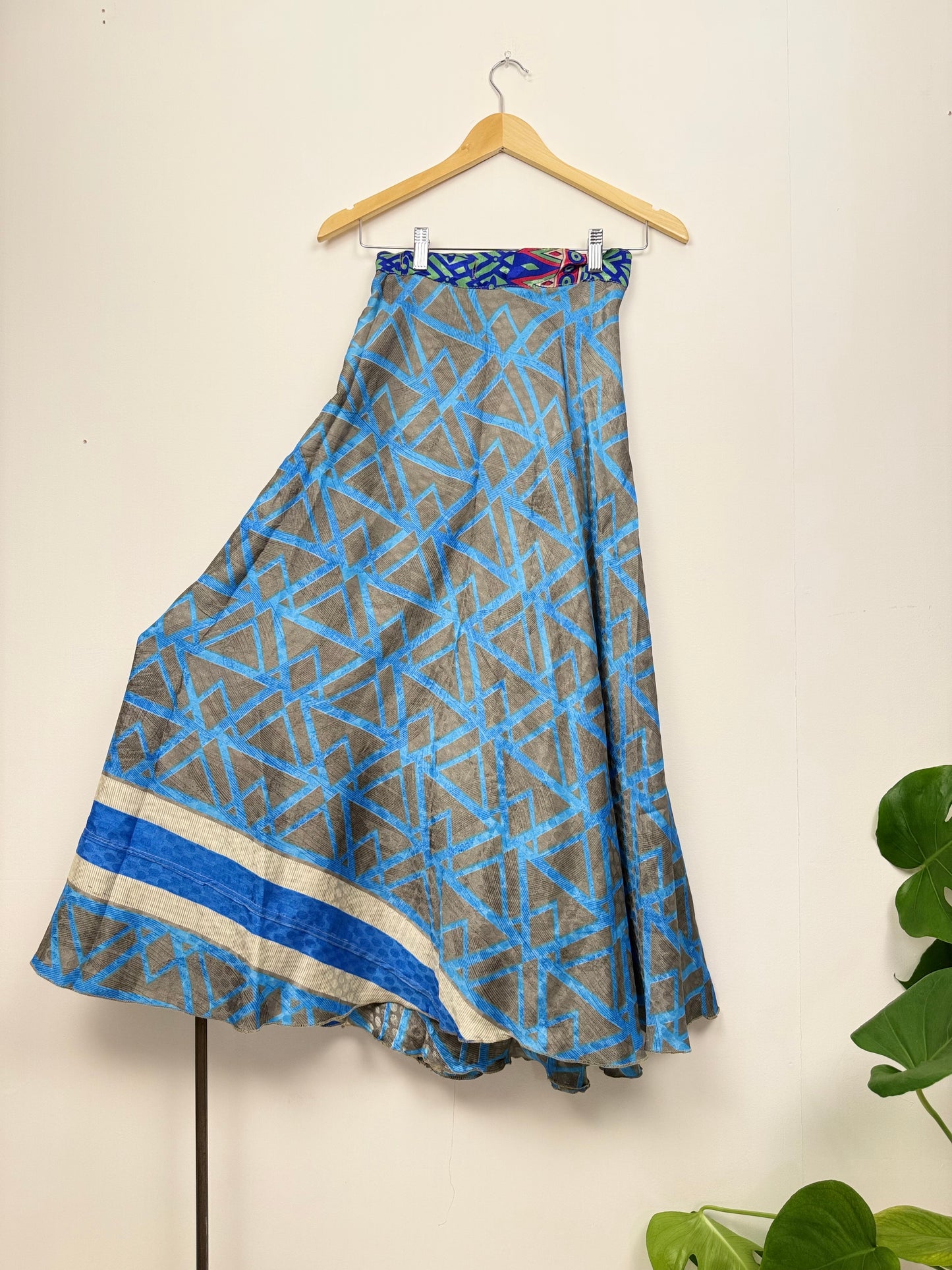Vintage Saree Silk Wrap Skirt