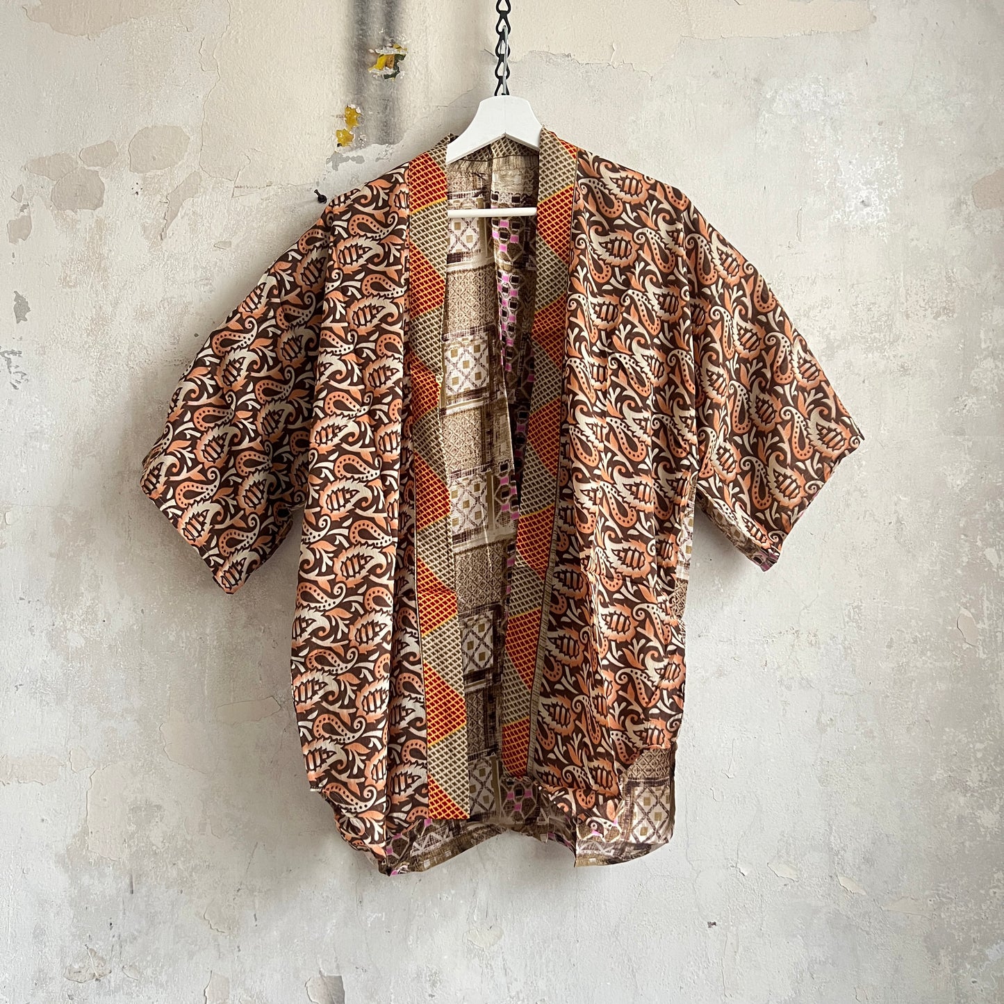 Vintage Saree Silk Open Shirt