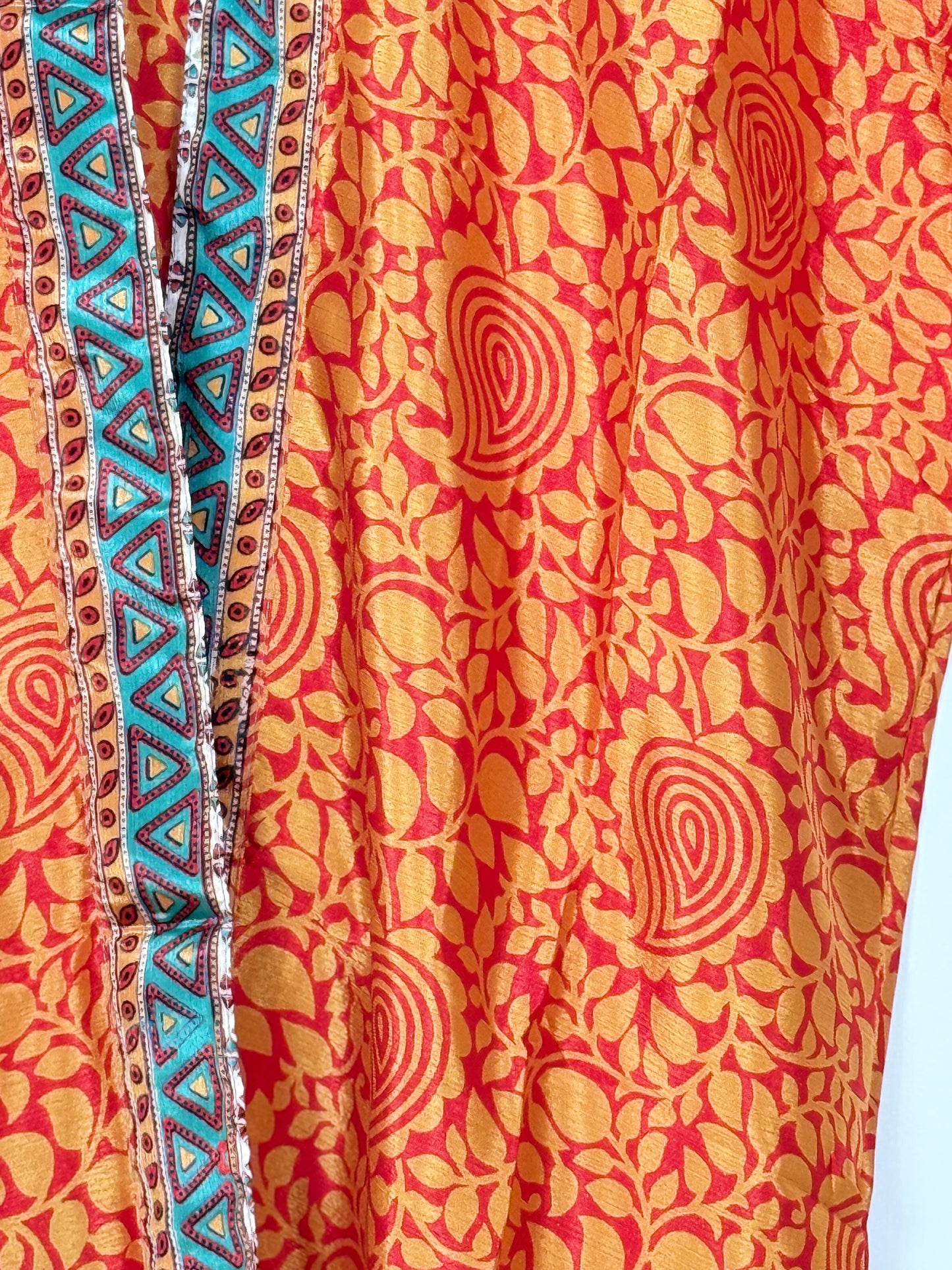 Vintage Saree Silk Trousers & Shirt Co-ordinated Set