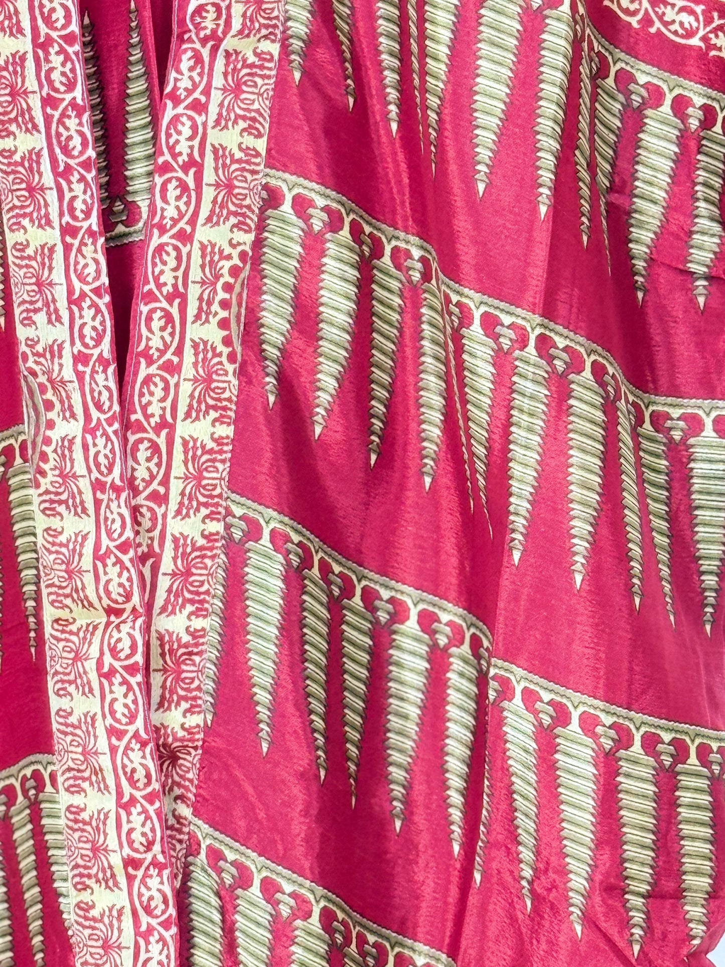 Vintage Saree Silk Trousers & Shirt Co-ordinated Set