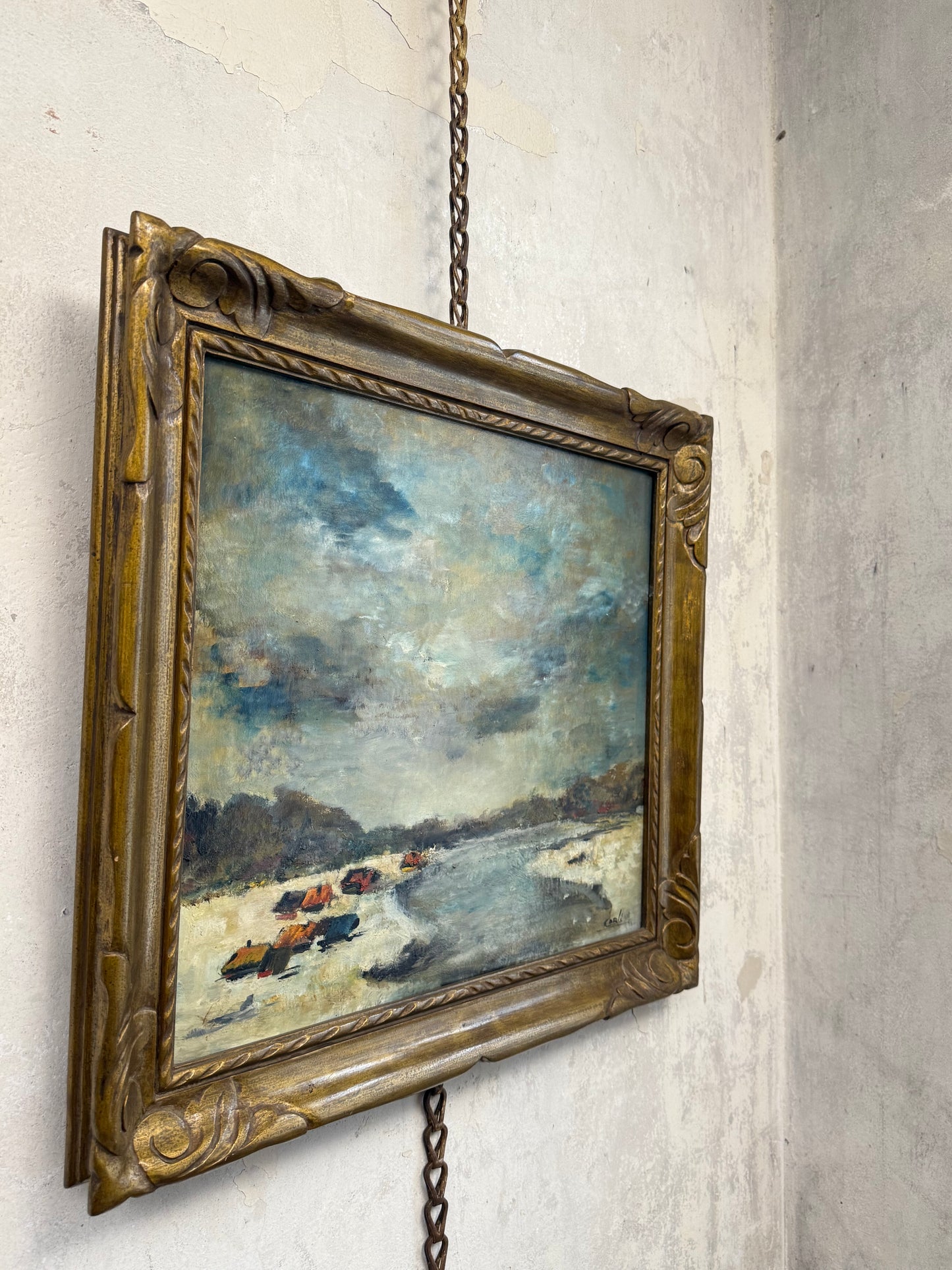 Impressionist Sky over Tents | Belgium Post War