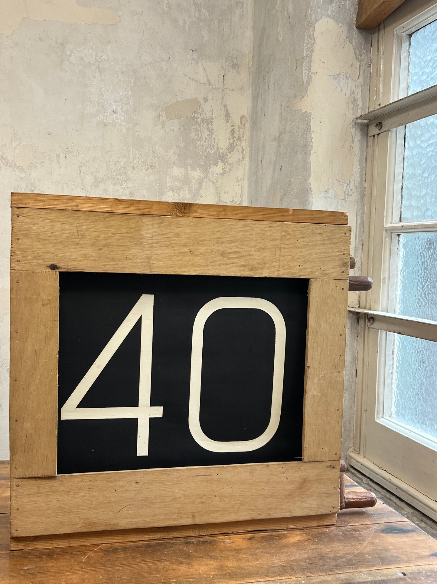 1960’s Destination Bus Numerical Blind in Winding Box