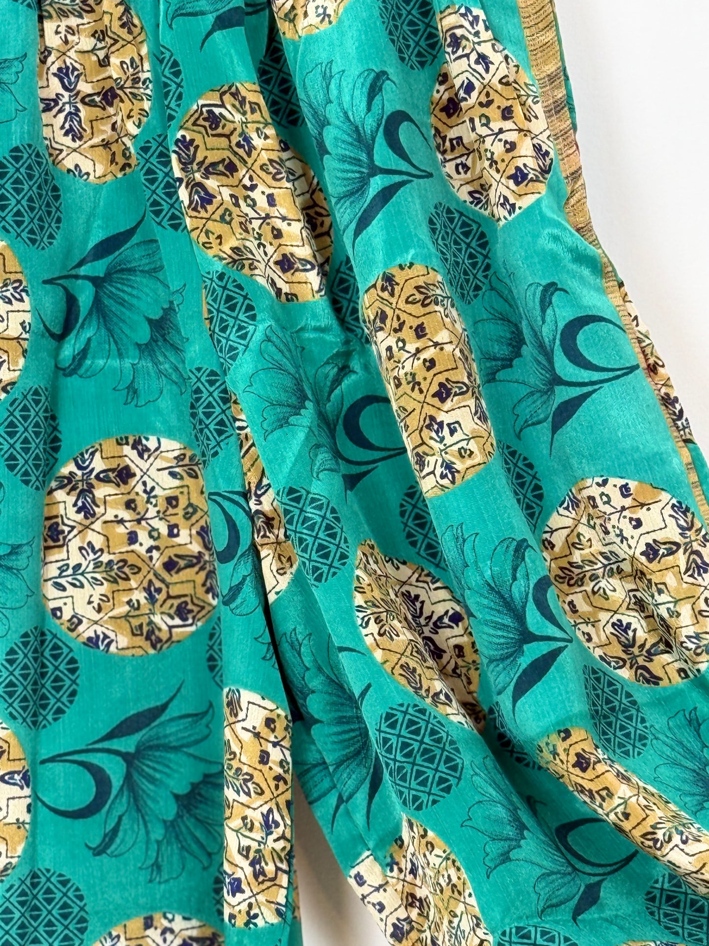 Vintage Saree Silk Trousers & Shirt Co-ordinated Set