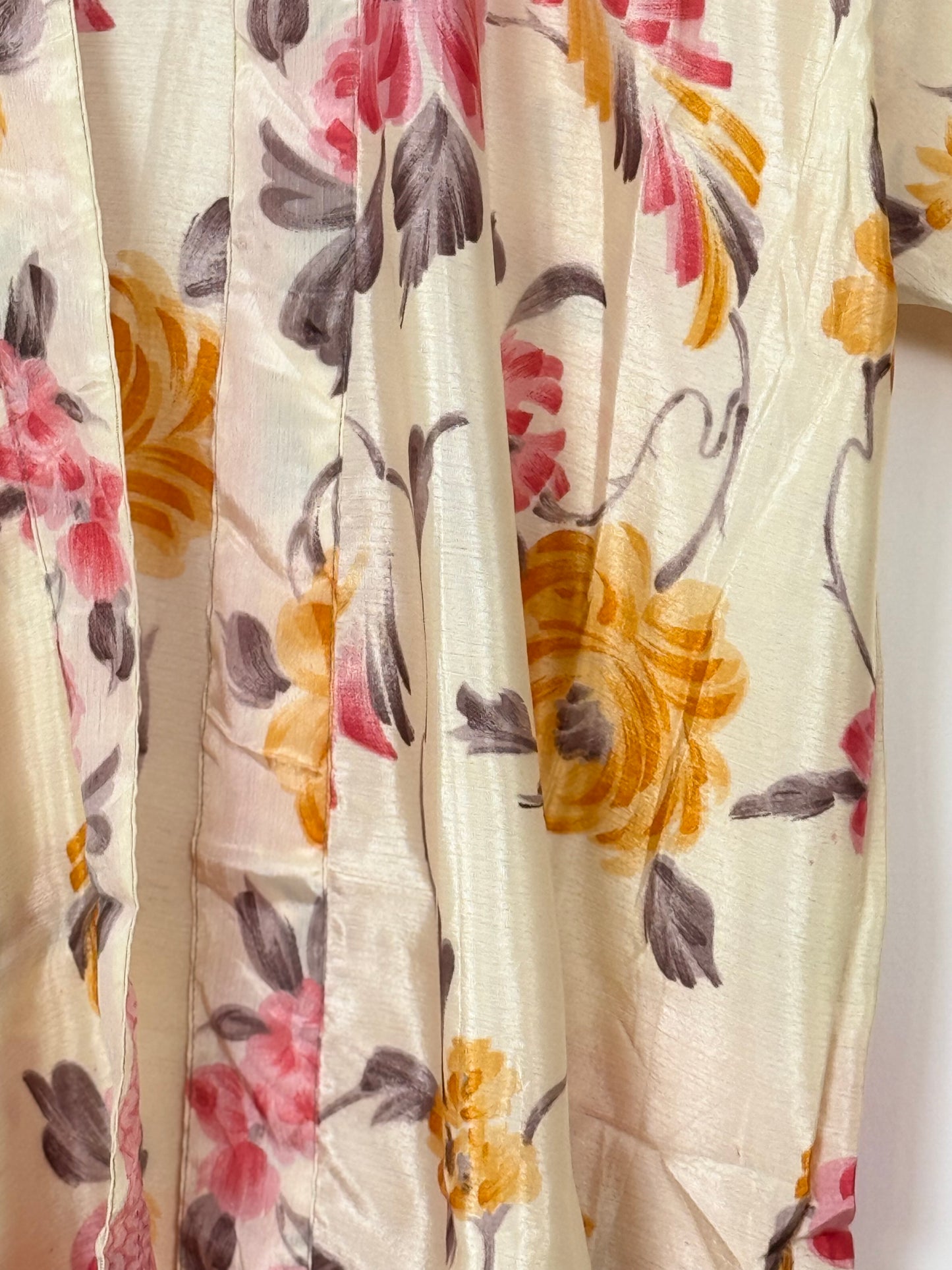 Vintage Saree Silk Trousers & Shirt Co-ordinated Set