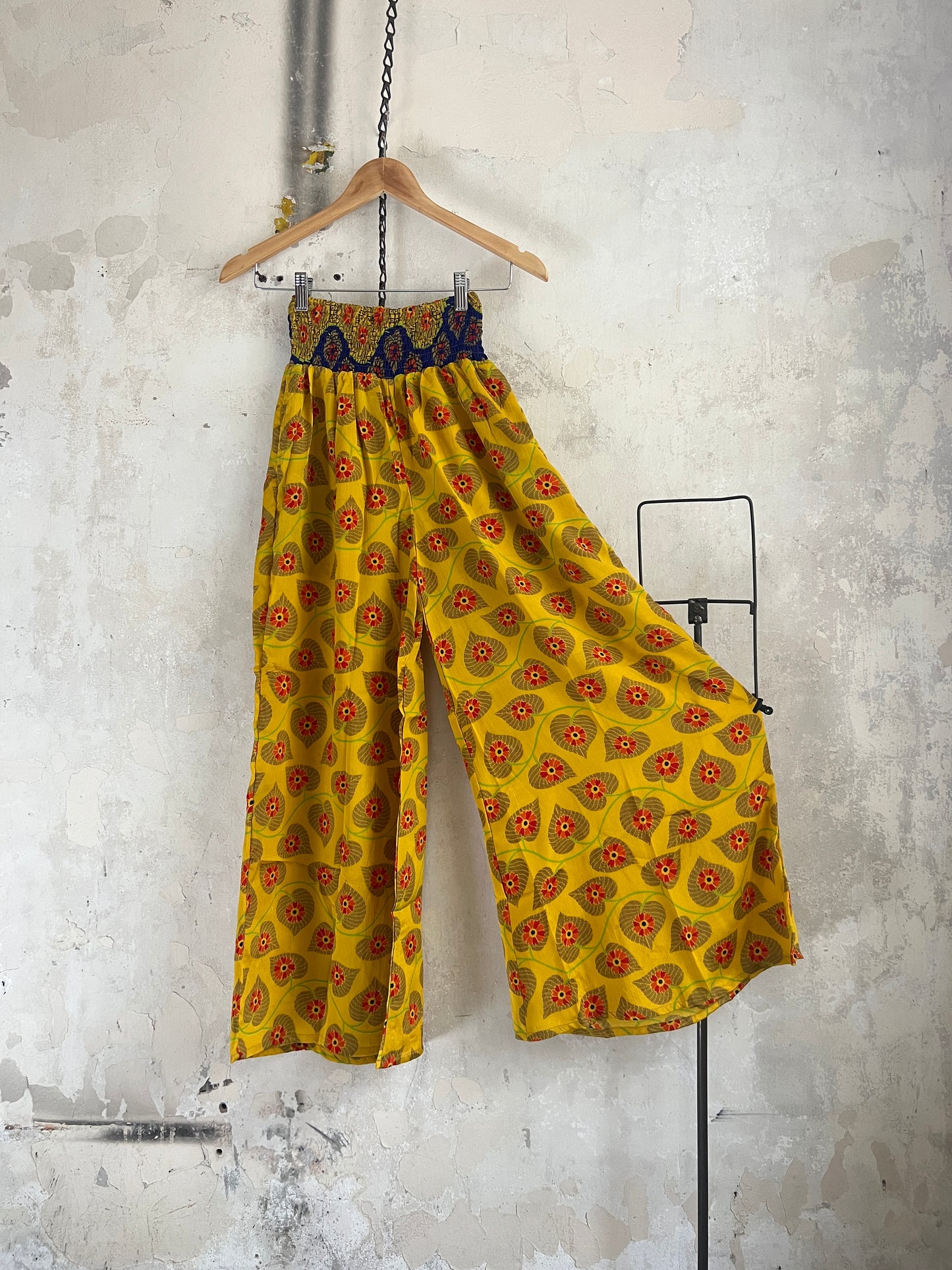 Vintage Saree Silk Trousers & Shirt Co-ordinated Set