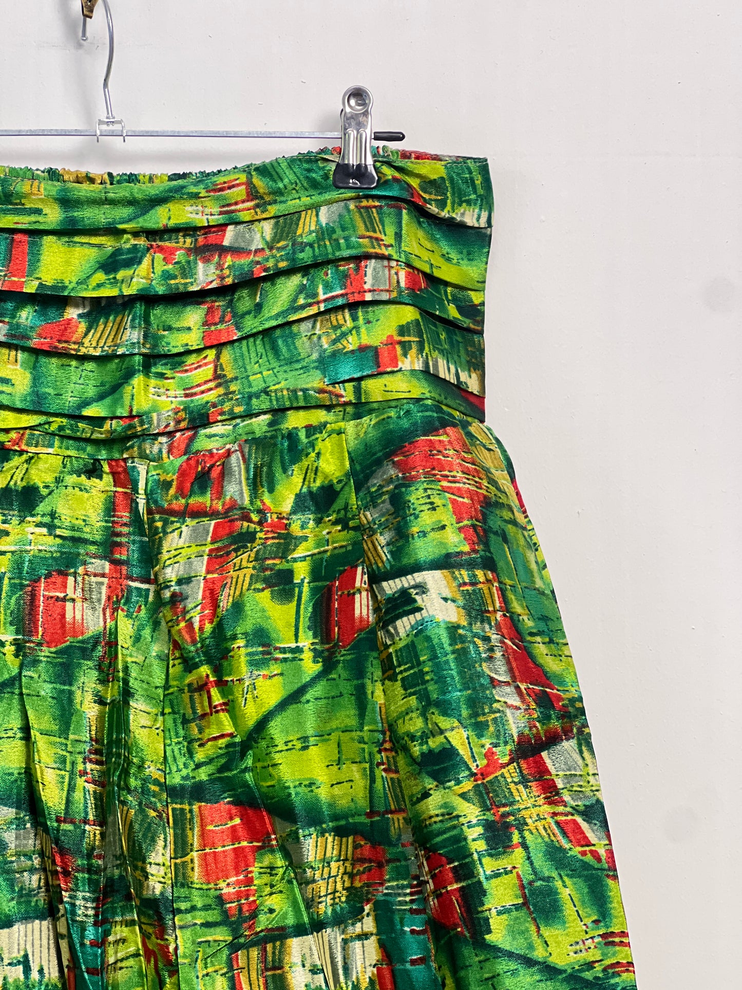 Vintage Saree Silk Pleated Skirt