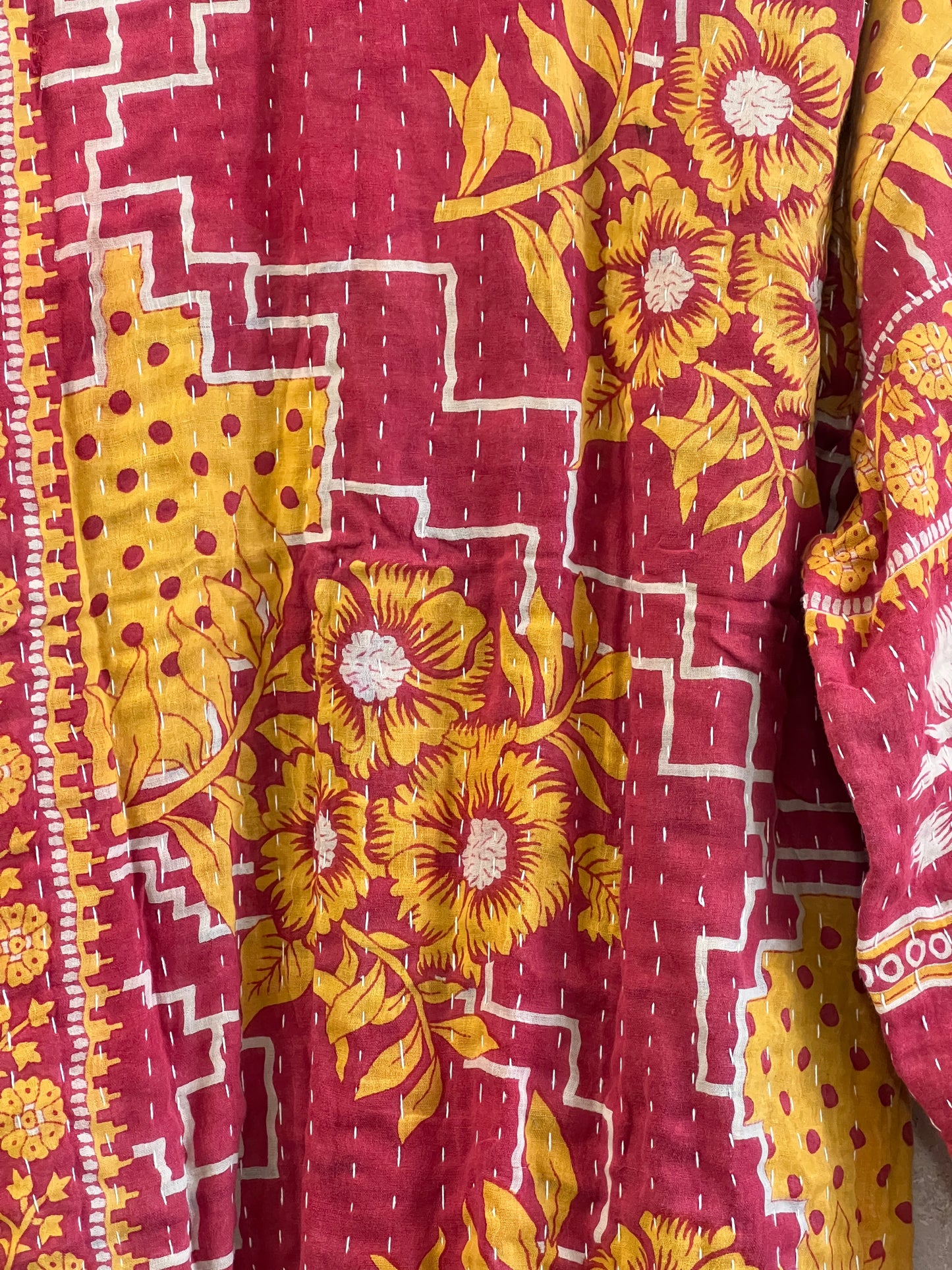Vintage Cotton Kantha Reversible Jacket ~ No 13