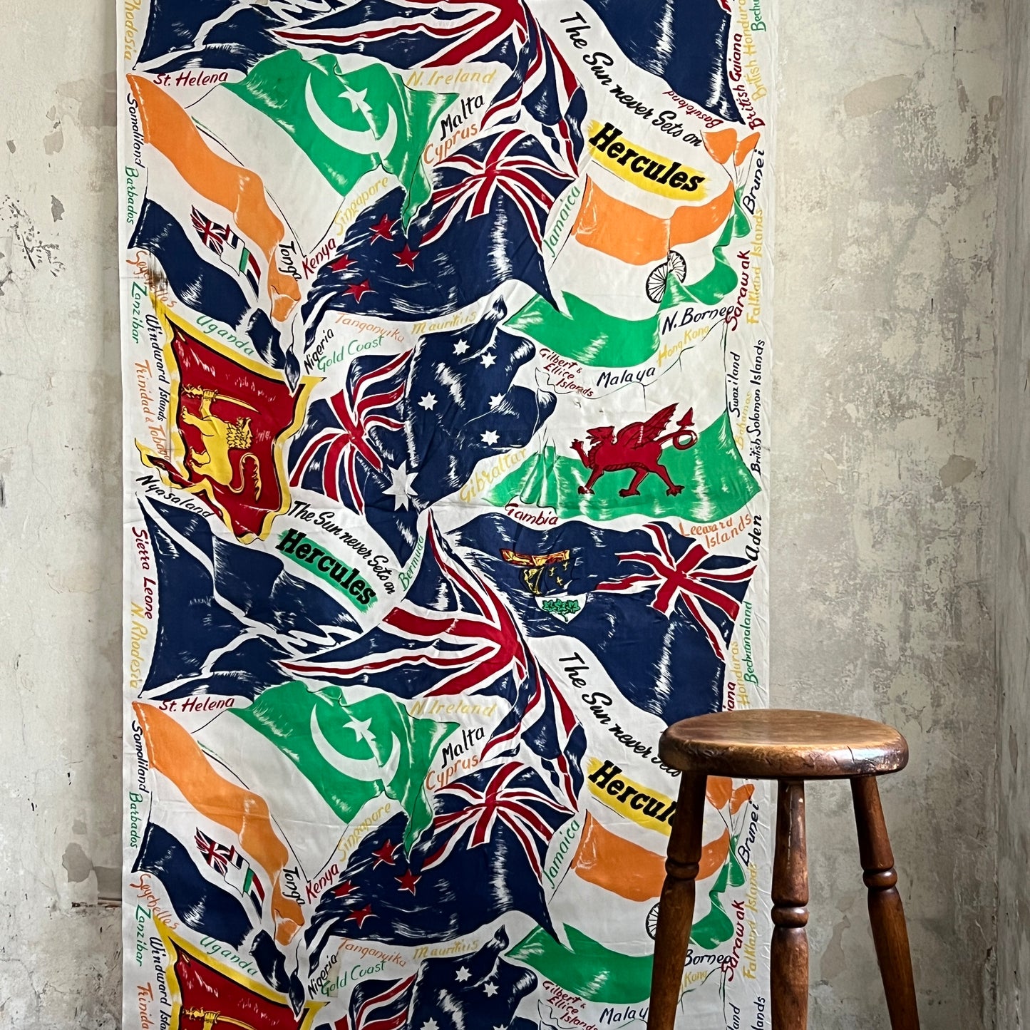 Hercules Cycling British Empire Banner - 1960’s