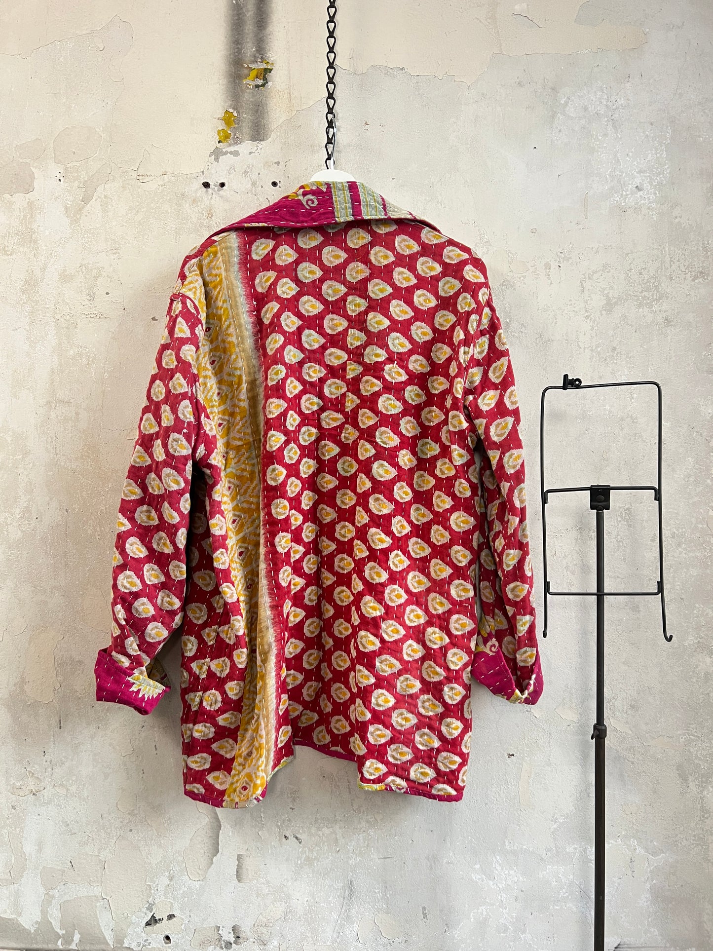Vintage Cotton Kantha Reversible Jacket ~ No 3