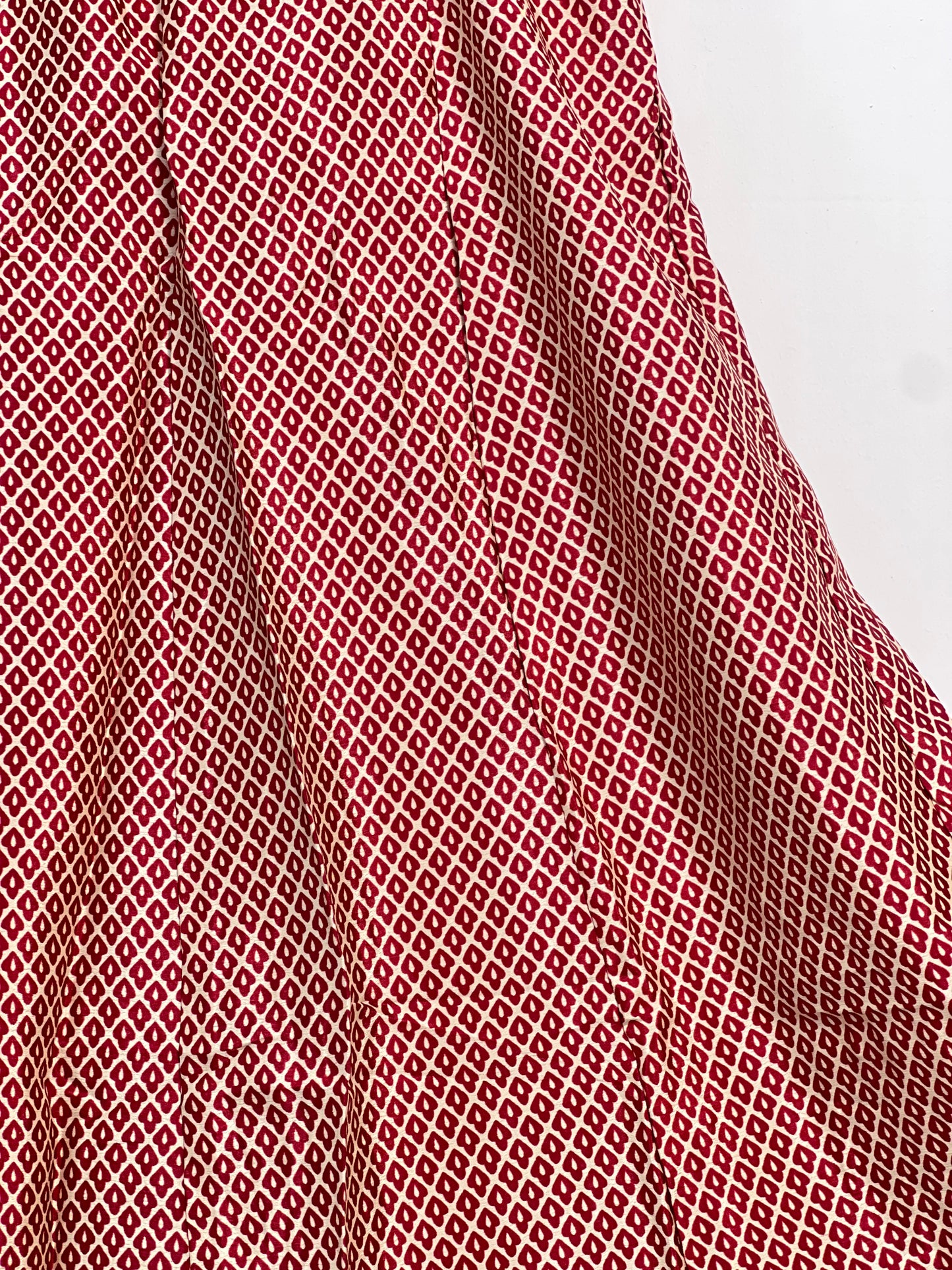 Vintage Saree Silk Pleated Skirt