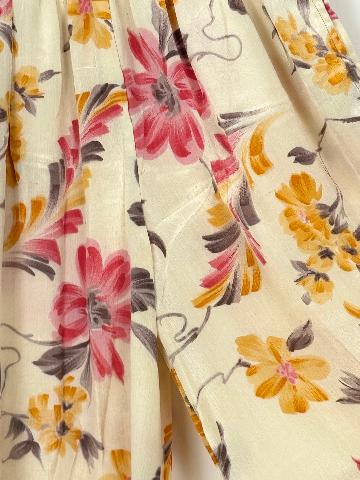Vintage Saree Silk Trousers & Shirt Co-ordinated Set