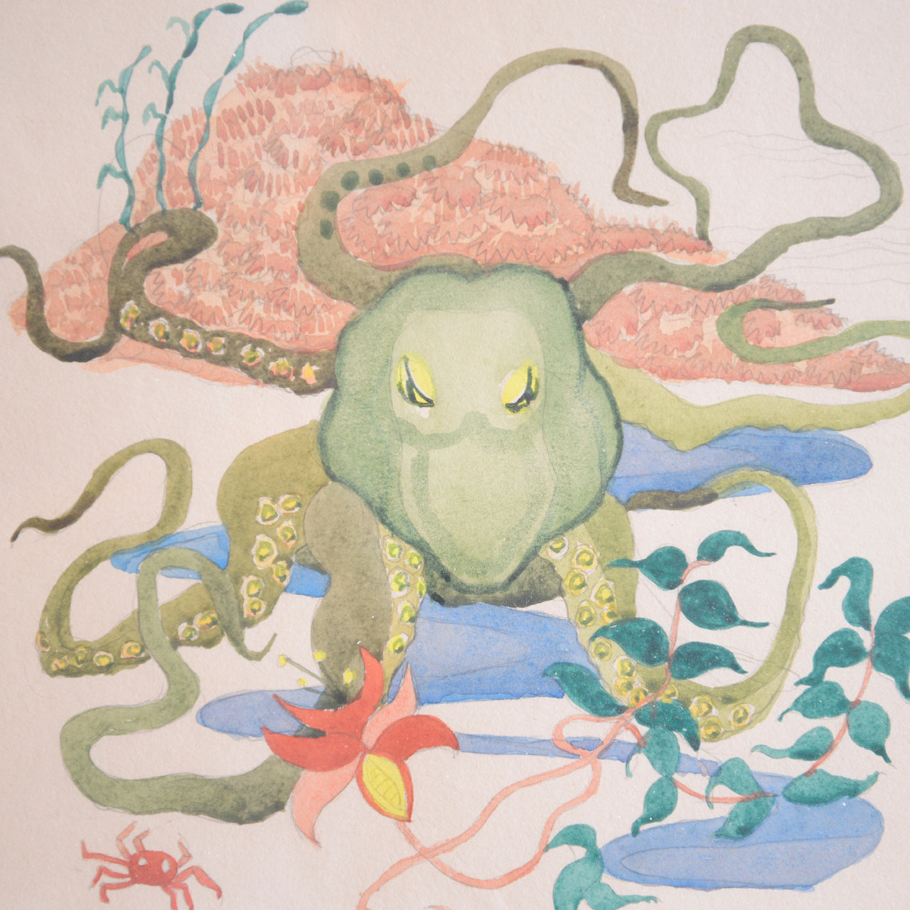Three Aquatic Studies / Unknown Artist, (c. 1940s-1960s)