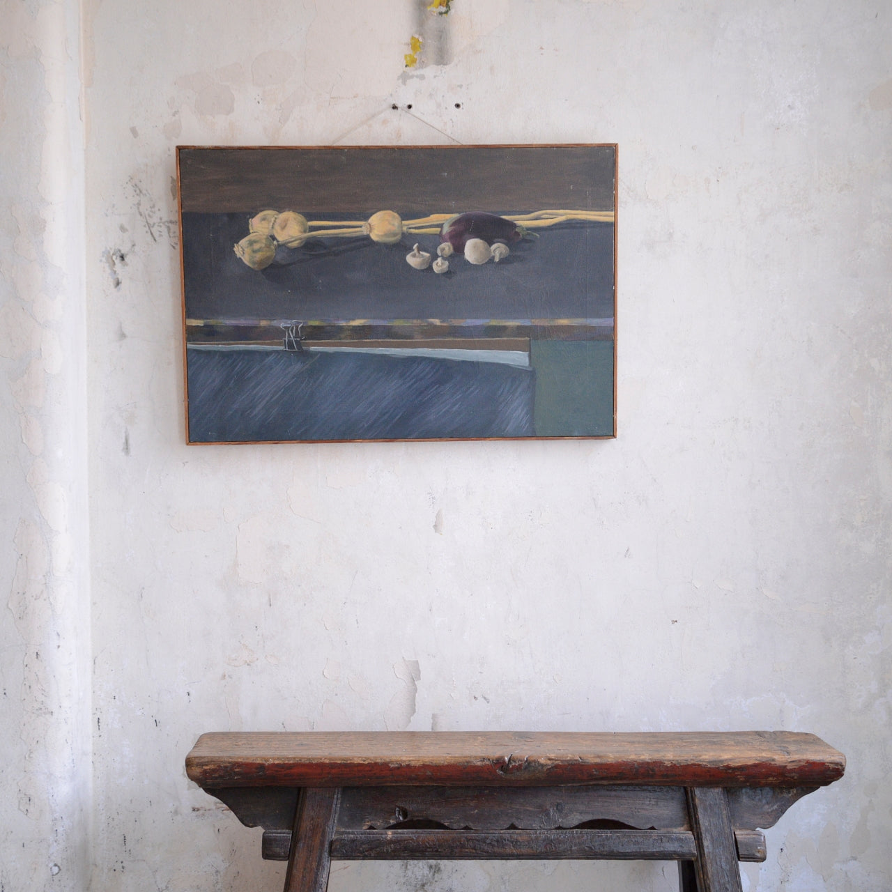 Still Life with Poppy Pods and Binder Clip / K Mayo, (c. mid-20th Century)