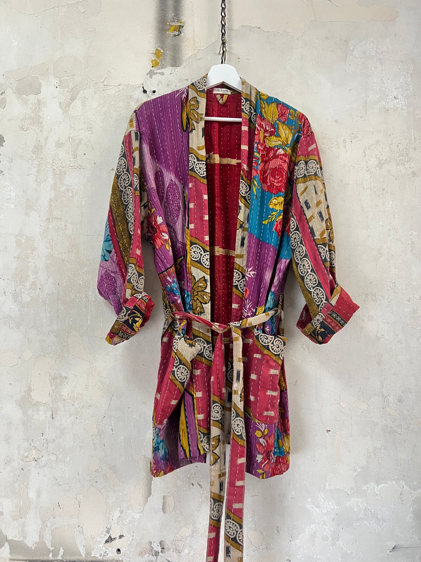 Vintage Cotton Kantha Relaxed Jacket ~ No 8