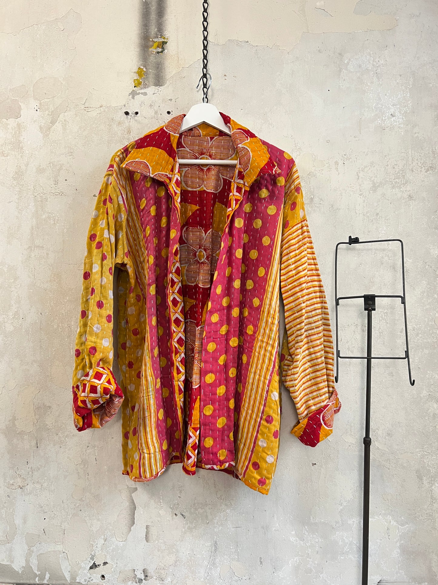 Vintage Cotton Kantha Reversible Jacket ~ No 20