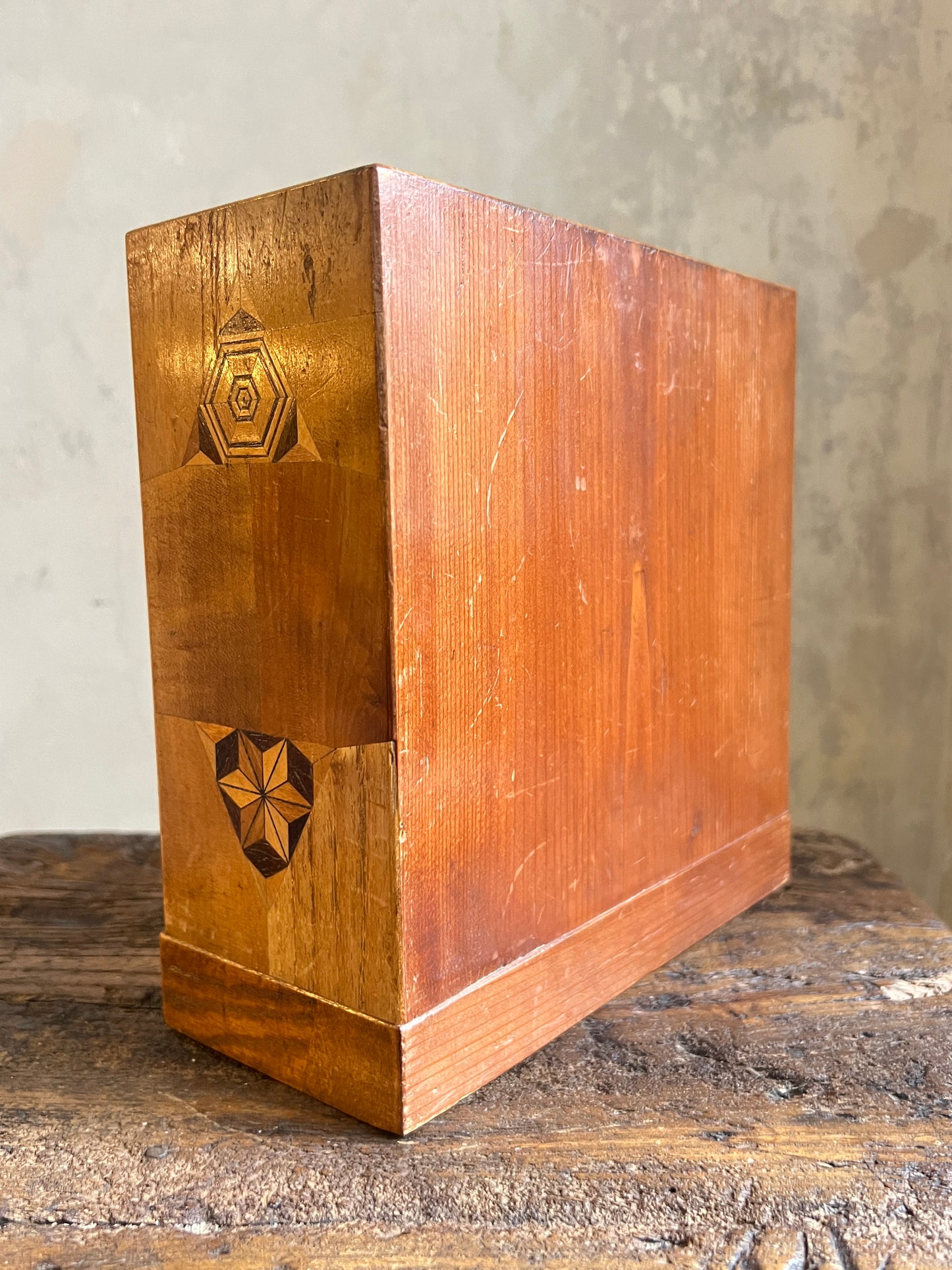 A Japanese Parquetry Specimen Table-top Miniature Chest