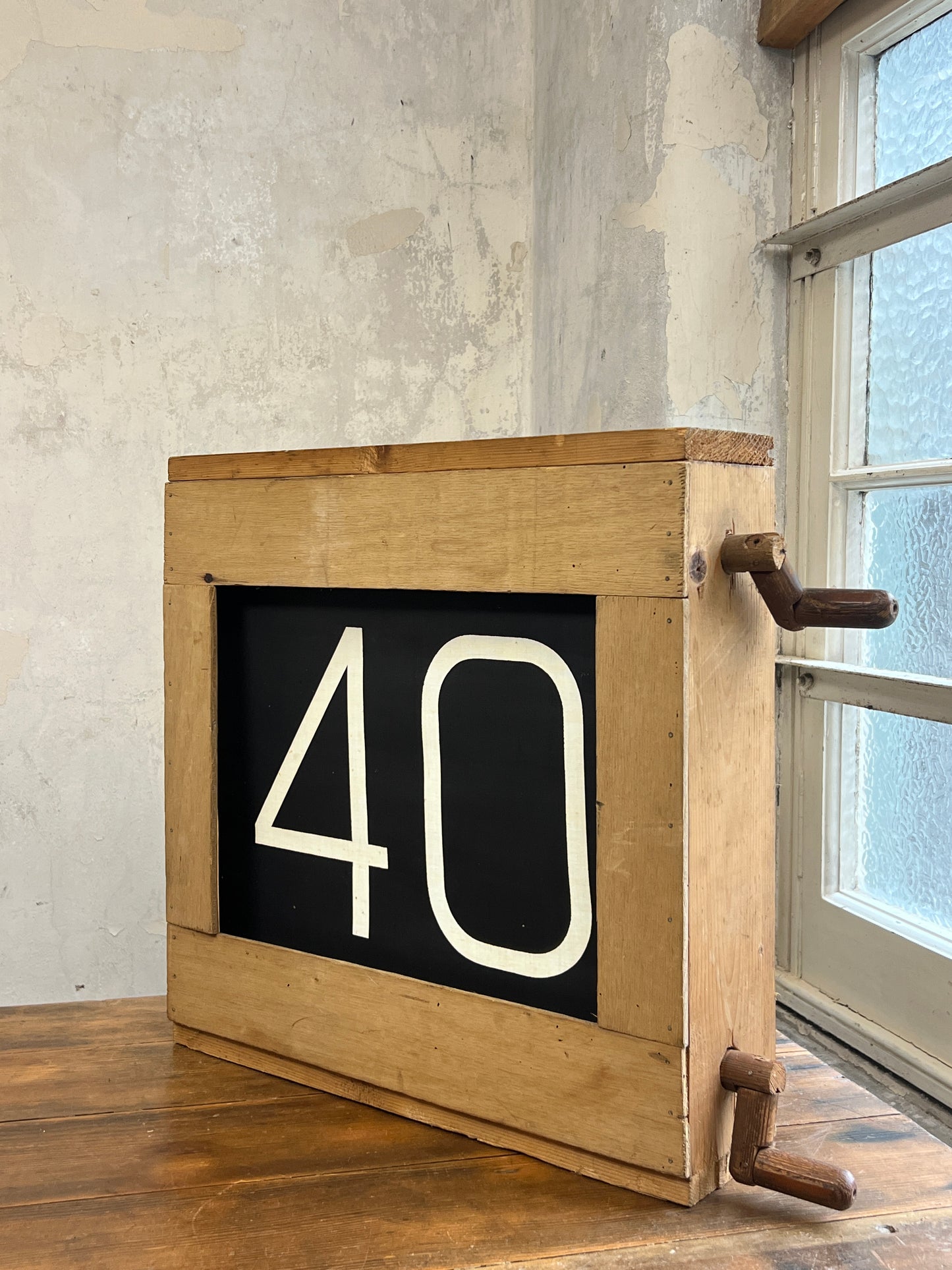 1960’s Destination Bus Numerical Blind in Winding Box