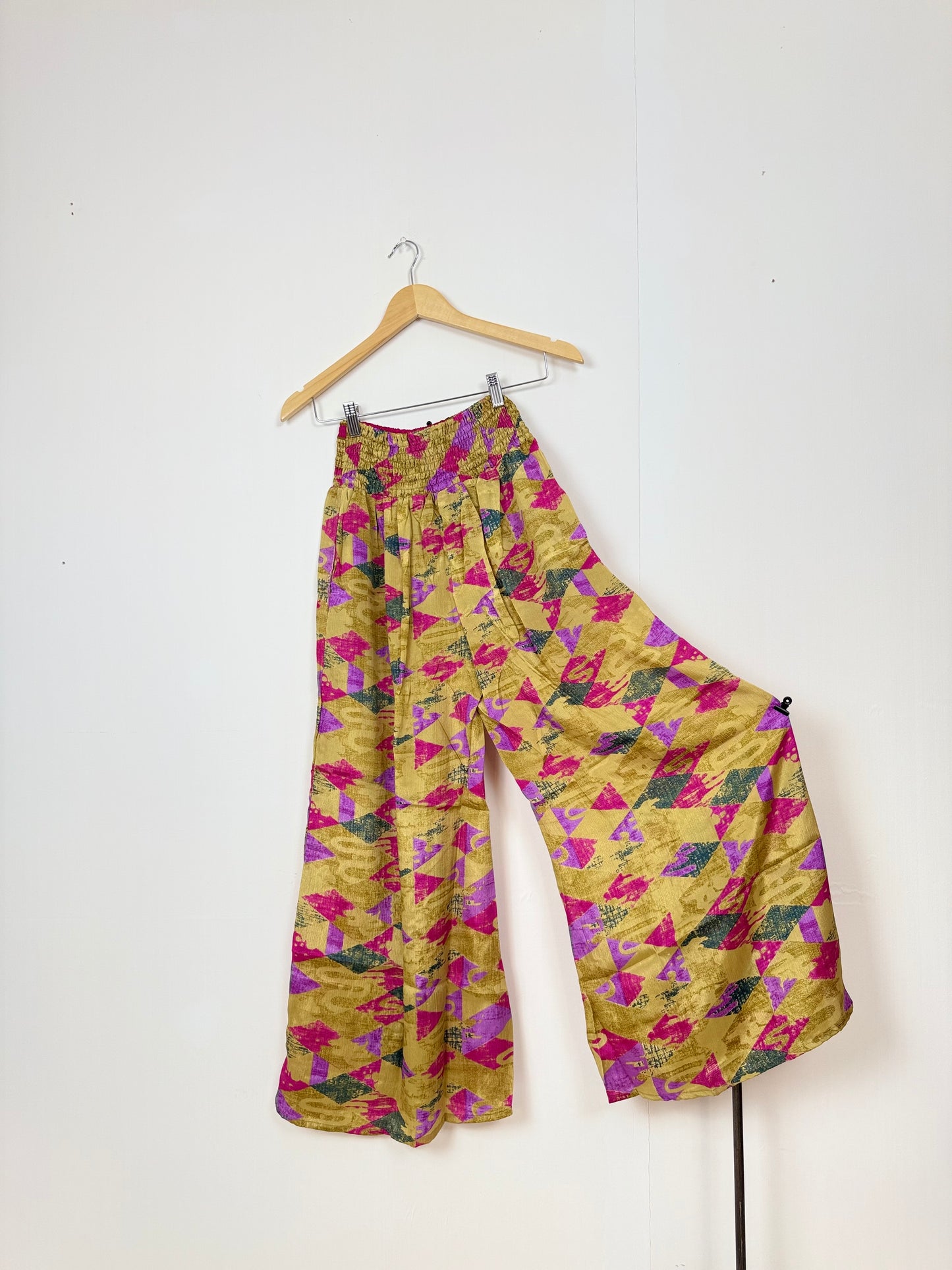 Vintage Saree Silk Trousers & Shirt Co-ordinated Set