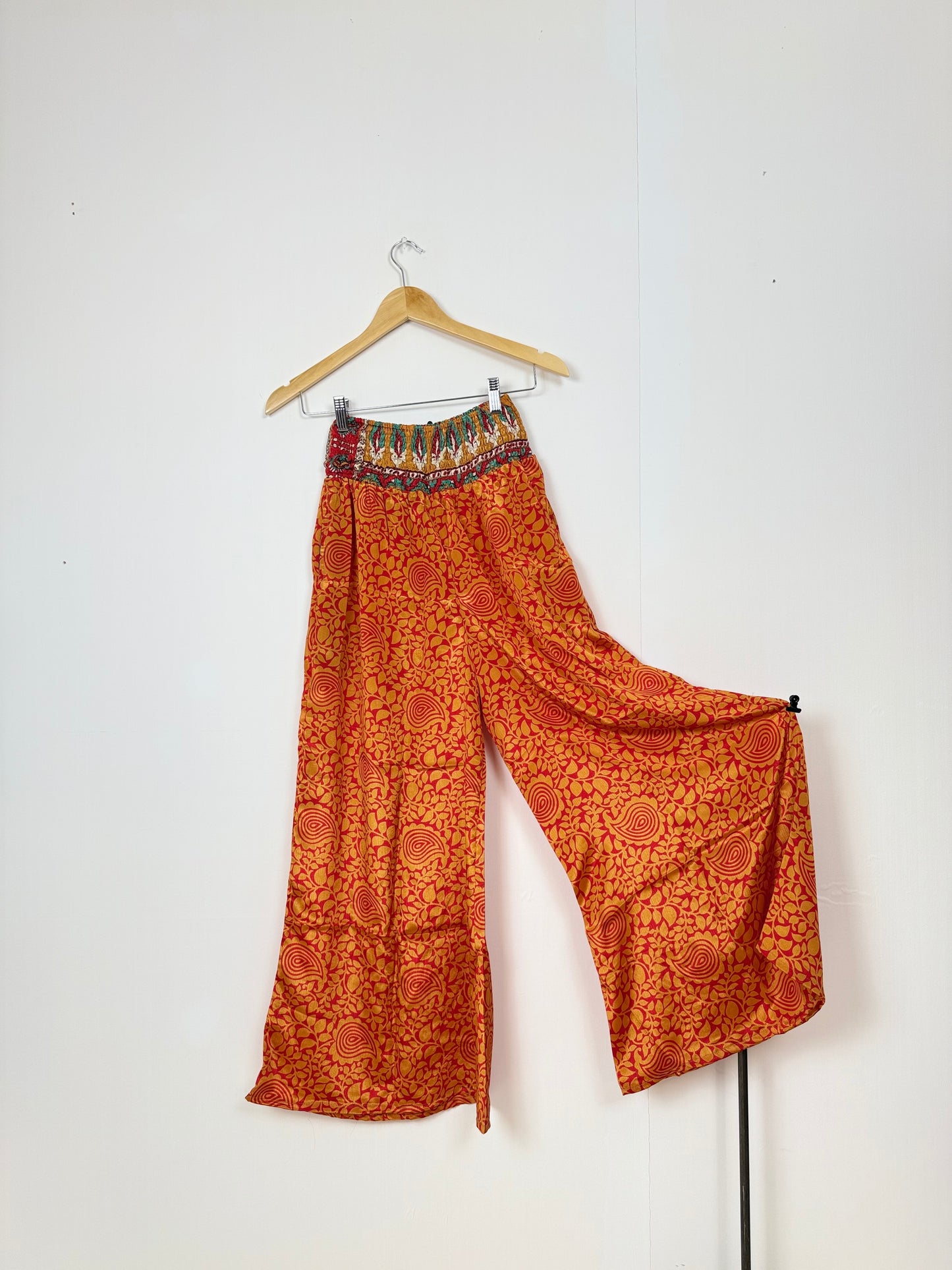 Vintage Saree Silk Trousers & Shirt Co-ordinated Set